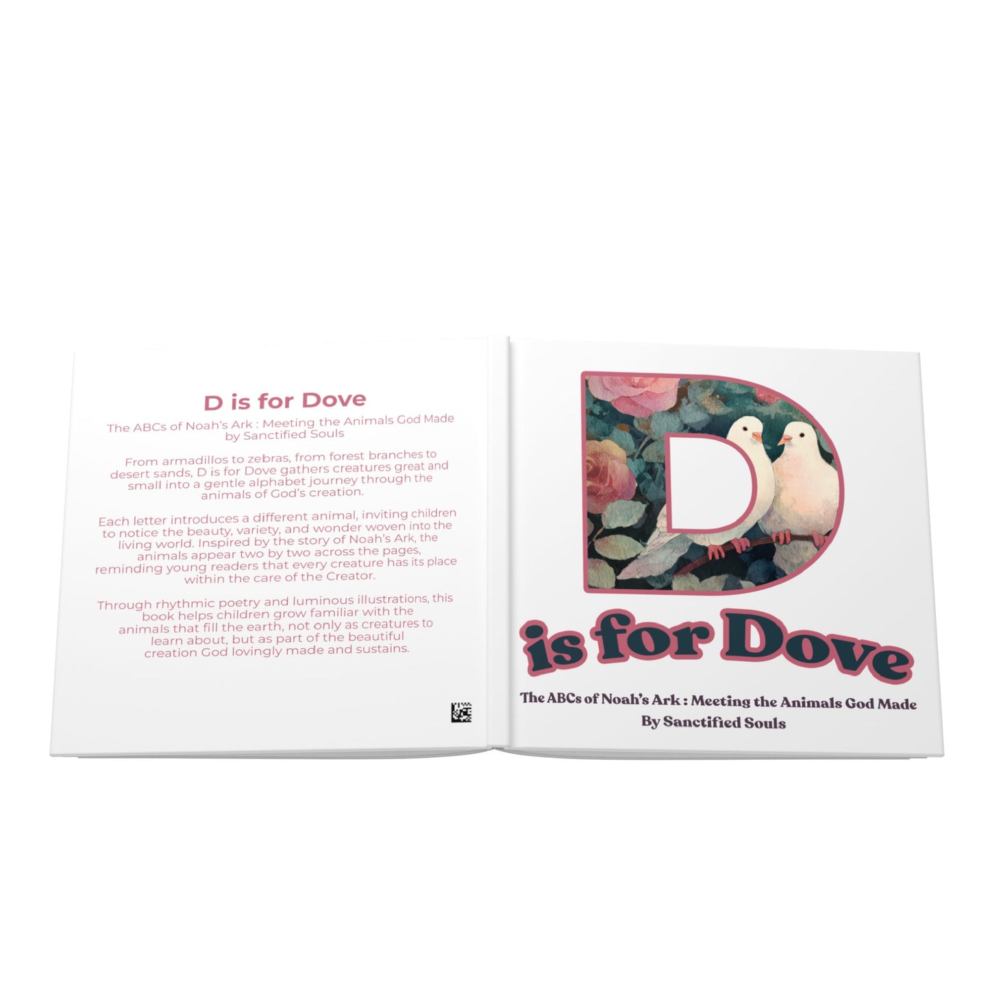D is for Dove (Hardcover) Noah's Ark ABC Book | Christian Animal Alphabet for Kids | Bible Animals Children's Book | Christian Kids Book
