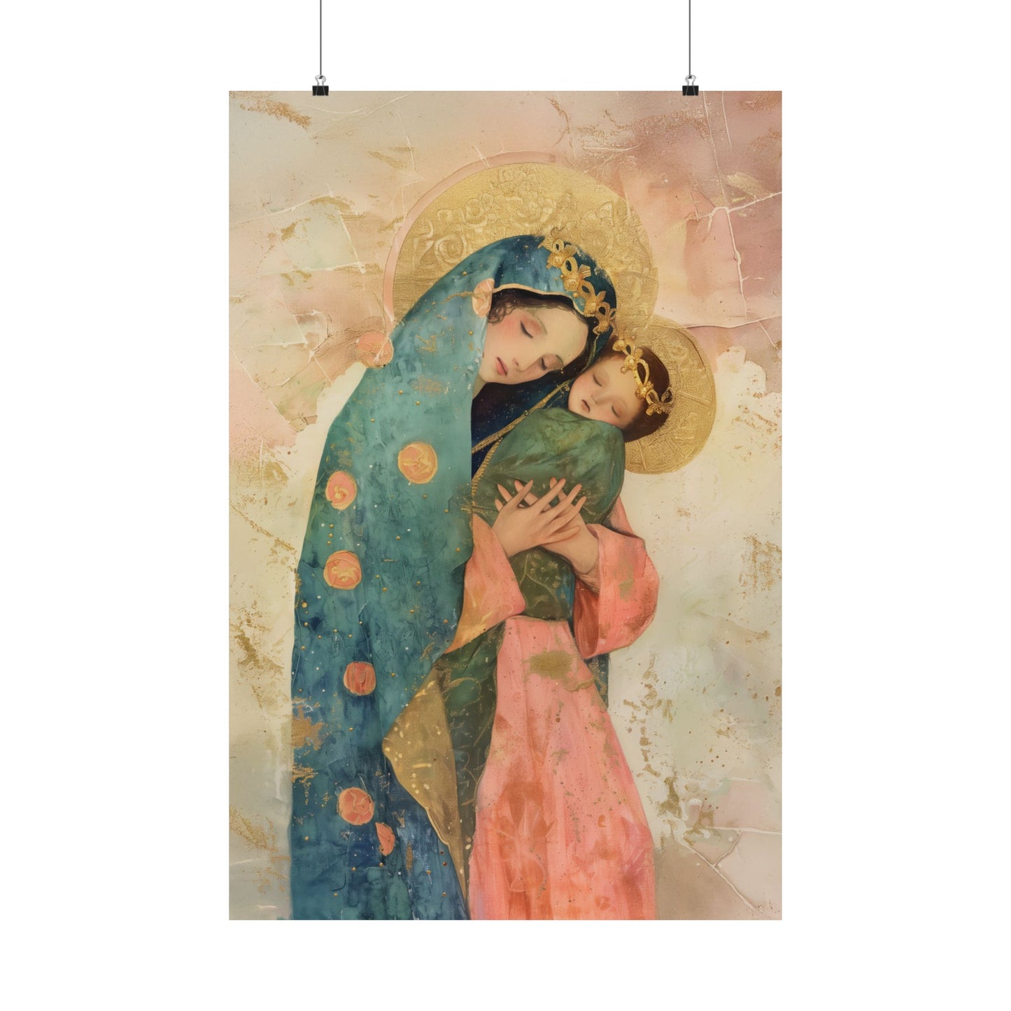 The Sweet Advocate of Souls - Mary, Help of Christians - Sanctified Souls Print - Multiple Sizes - Premium Matte Vertical Posters
