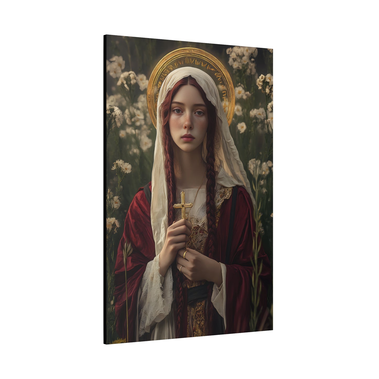 Saint Hilaria - Gallery Wrapped Canvas - Print - Religious Art for your Home - Catholic Art