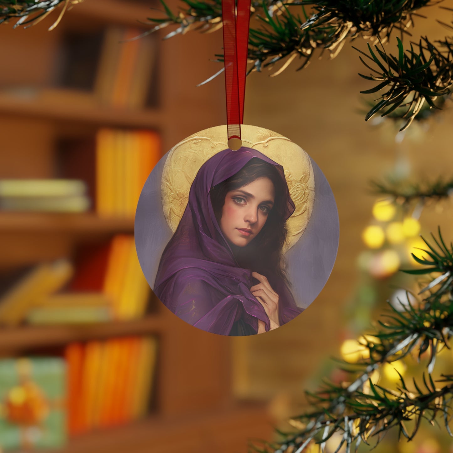 Saint Lydia Purpuraria / Lydia of Thyatira Metal Ornament - Religious Holiday Christmas Ornament and Keepsake - Catholic Keepsake