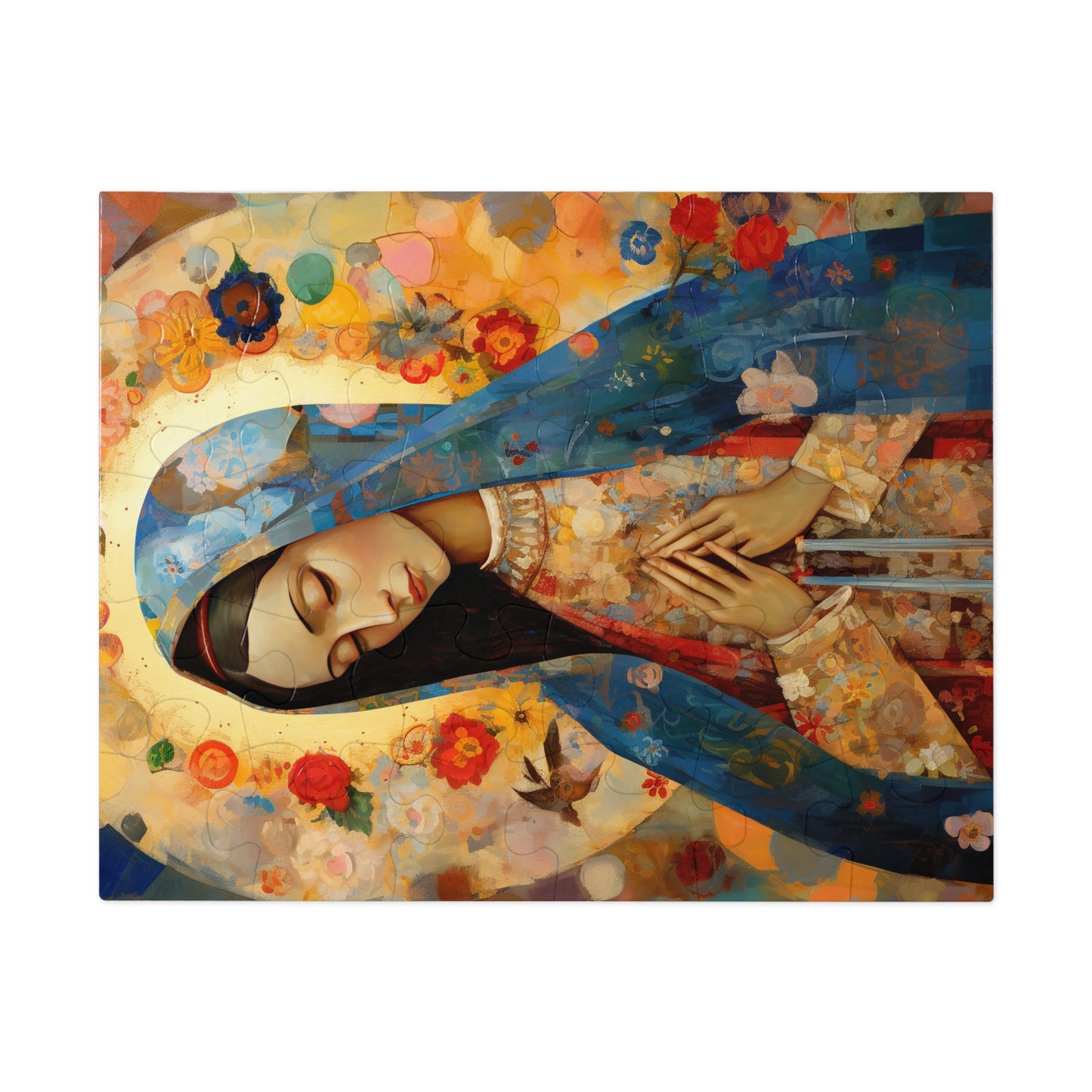 Mary's Silent Blessing - Puzzle and Keepsake Tin - Religious Jigsaw Puzzle (30, 110, 252, 500,1000-Piece) - Religious Puzzle