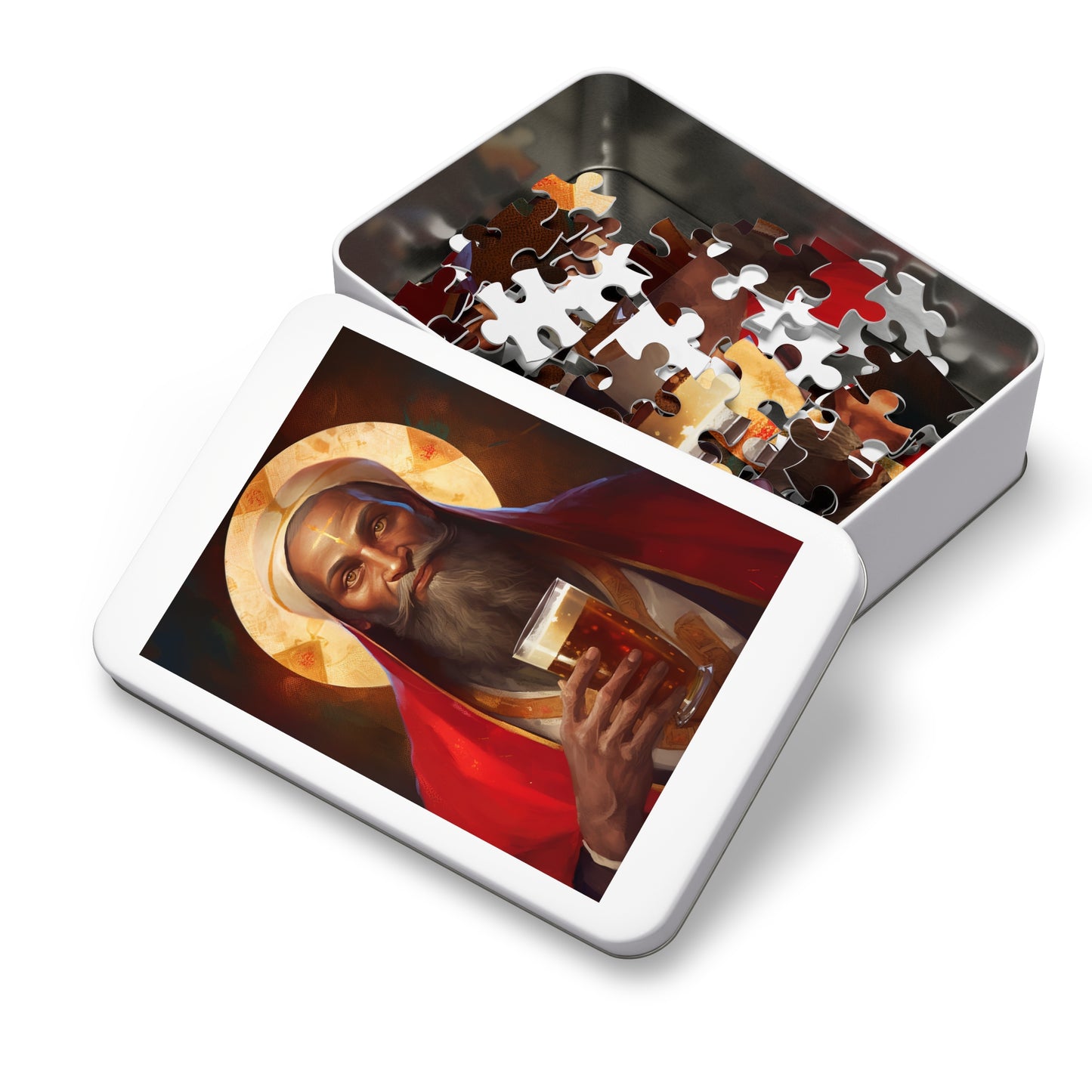 Saint Augustine of Hippo - Puzzle and Keepsake Tin - Religious Jigsaw Puzzle (30, 110, 252, 500,1000-Piece) - Religious Puzzle