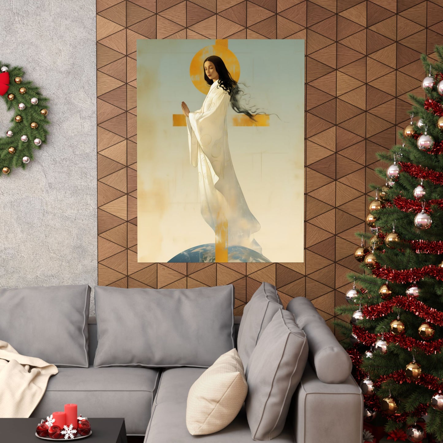 Our Lady of Akita - Mother Mary - Sanctified Souls Print - Multiple Sizes - Premium Matte Vertical Posters