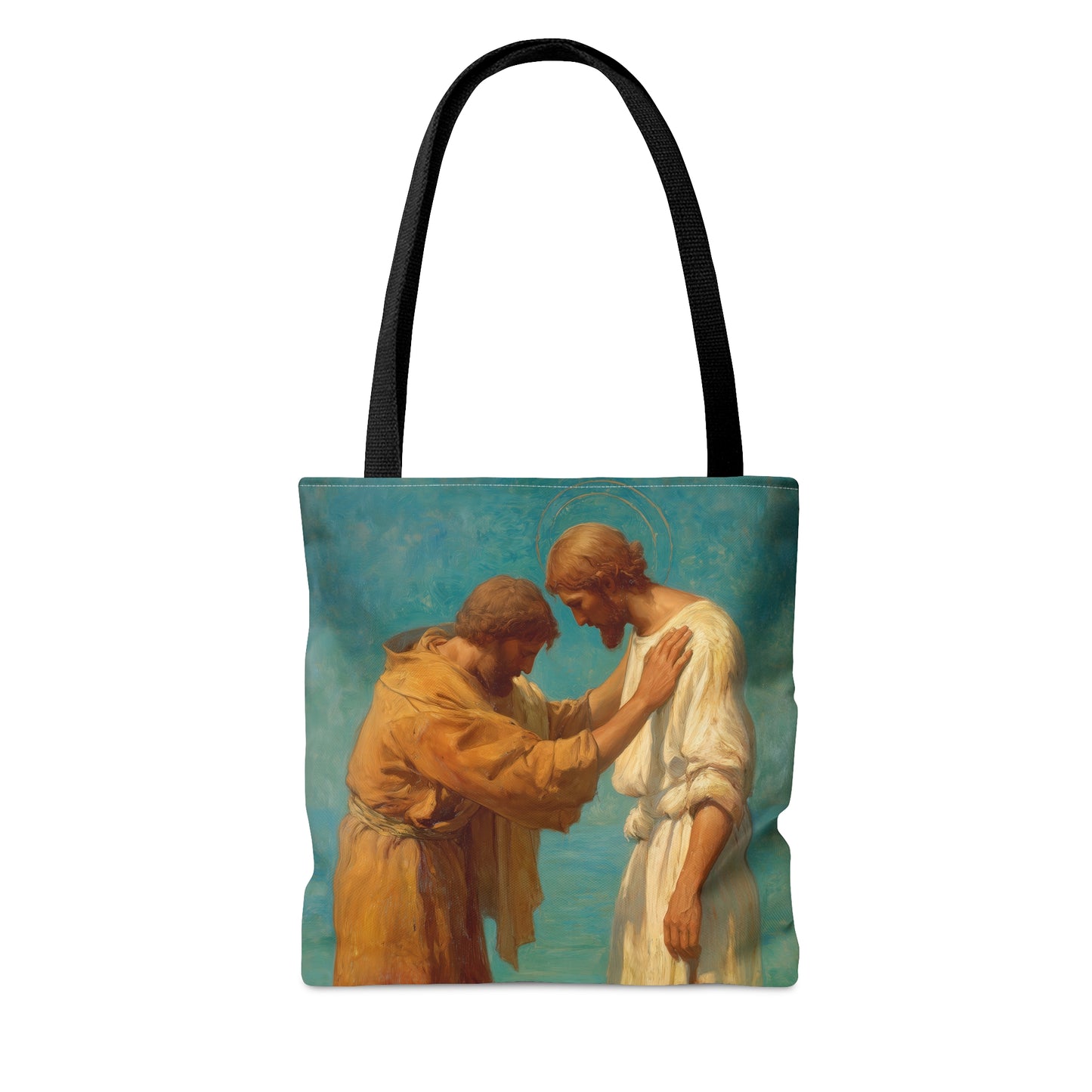 Saint John the Baptist, Servant of the Dawn - Tote Bag - Large Medium Small Faith Art Bag - Catholic Faith Purse - Double Sided
