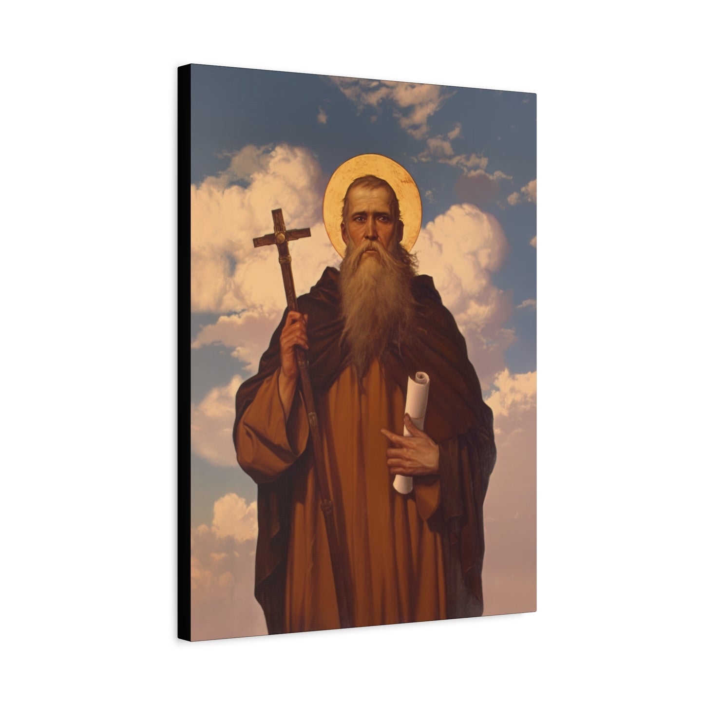 Saint Joannicus the Great / Loannikios of Mount Olympus - Gallery Wrapped Canvas - Print - Religious Art for your Home - Catholic Art Print