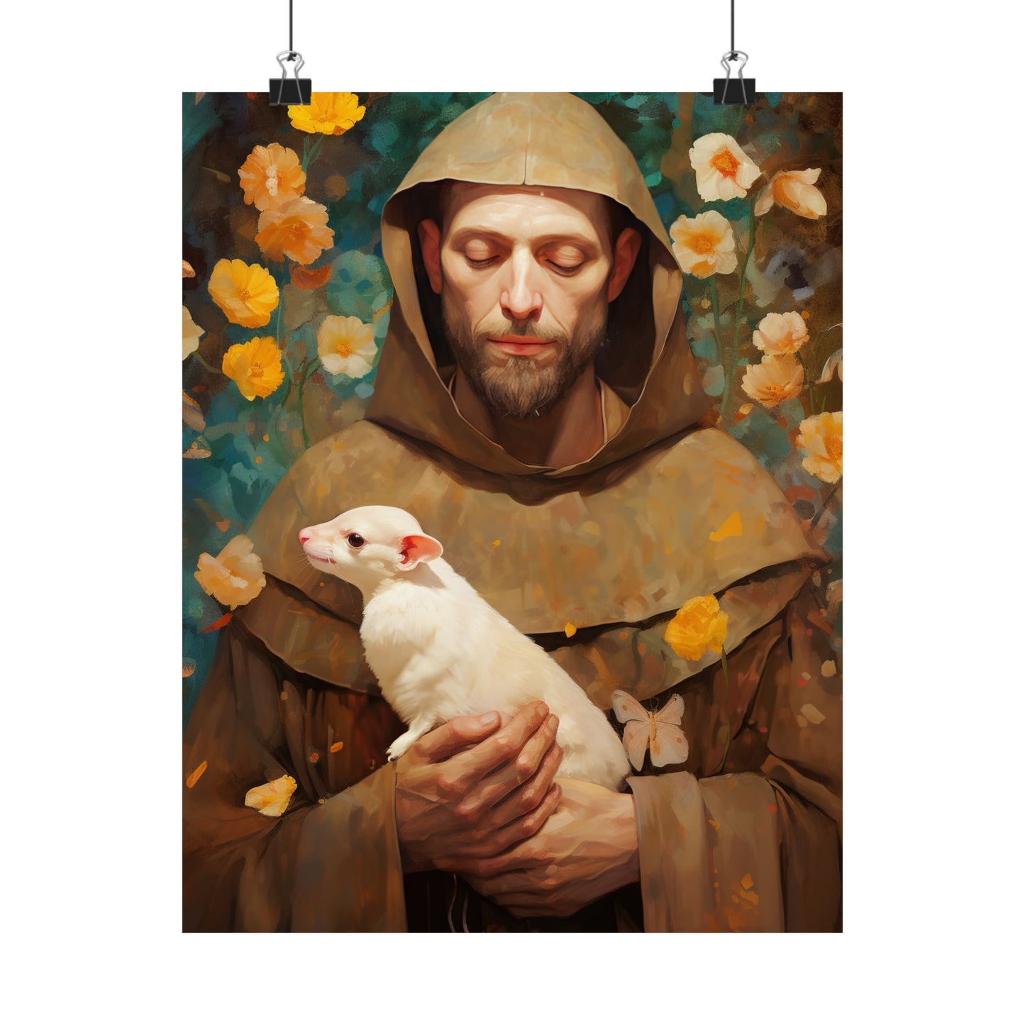 Saint Francis of Assisi - Sanctified Souls Print - Multiple Sizes - Premium Matte Vertical Posters