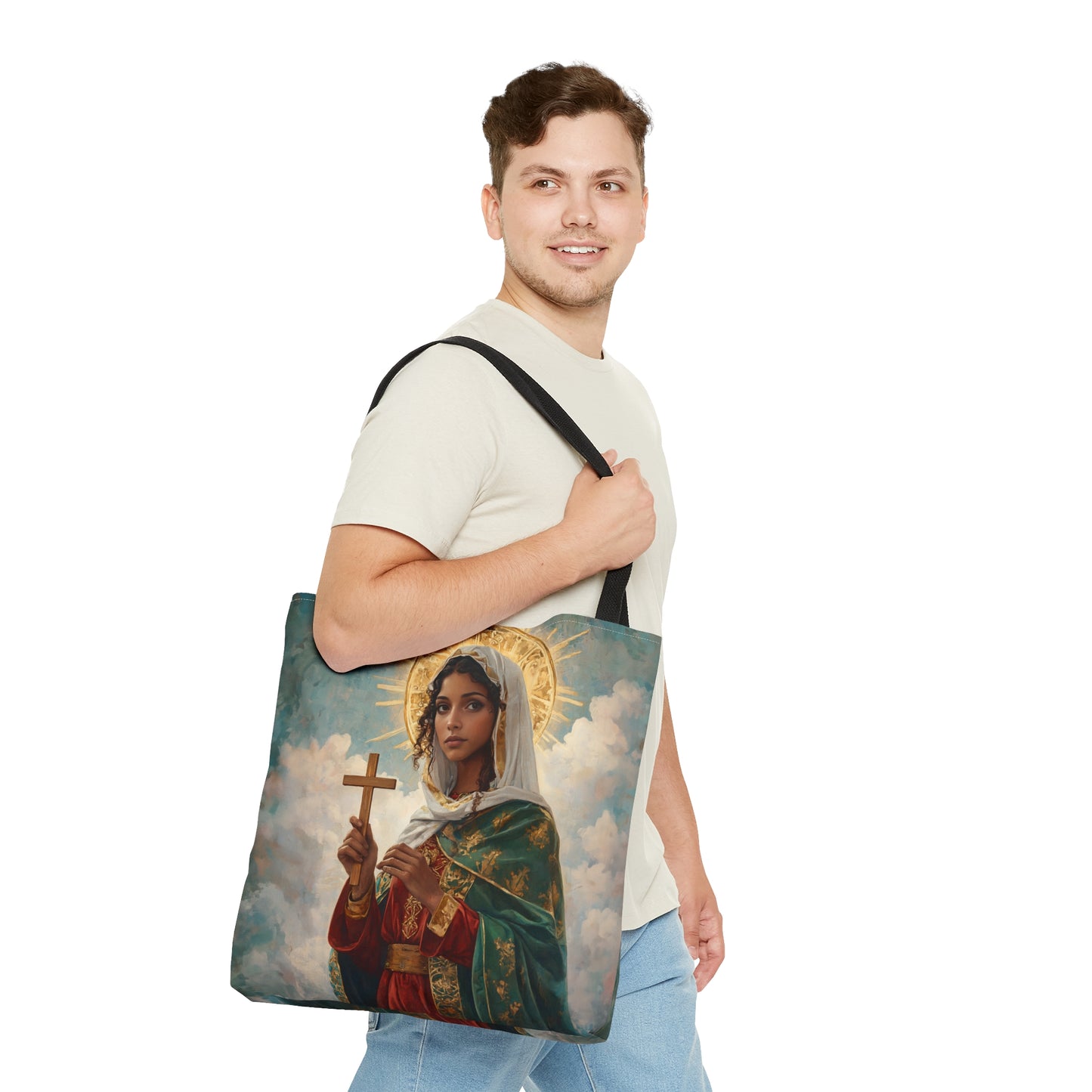 Saint Claudia Tote Bag - Large Medium Small Faith Art Bag - Catholic Faith Purse - Religious - Reusable Grocery Bag - Prayer Bag - Bible Bag