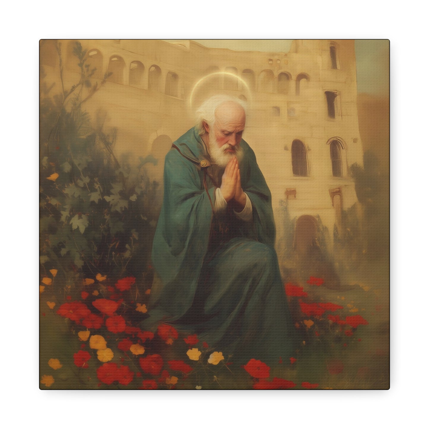 Saint Cyprian - Multiple Sizes - Catholic Home art - Museum Wrapped Canvas - Sanctified Souls Print - Catholic Martyr Art