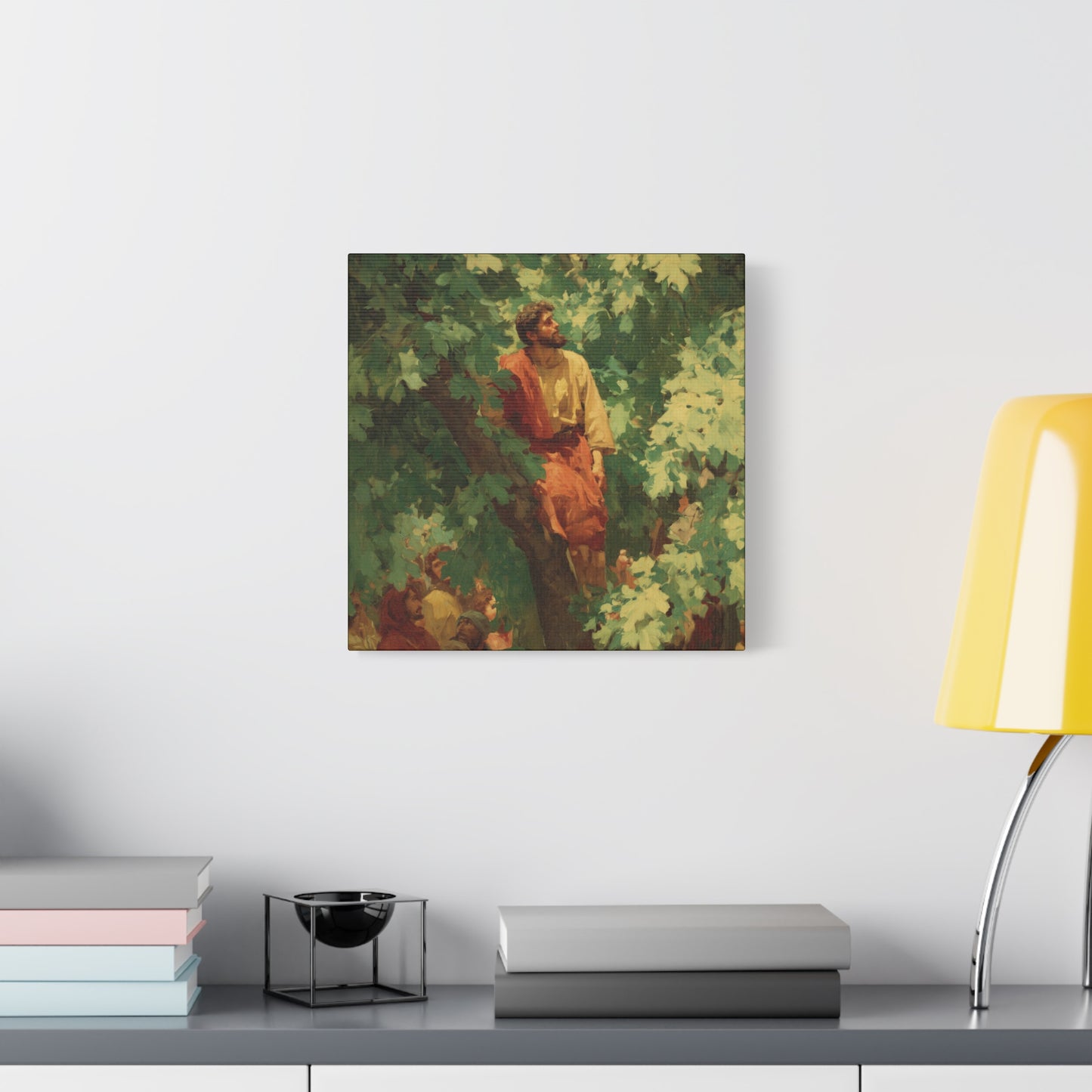 Zacchaeus - Gallery Wrapped Canvas - Print - Religious Art for your Home - Catholic Art Print