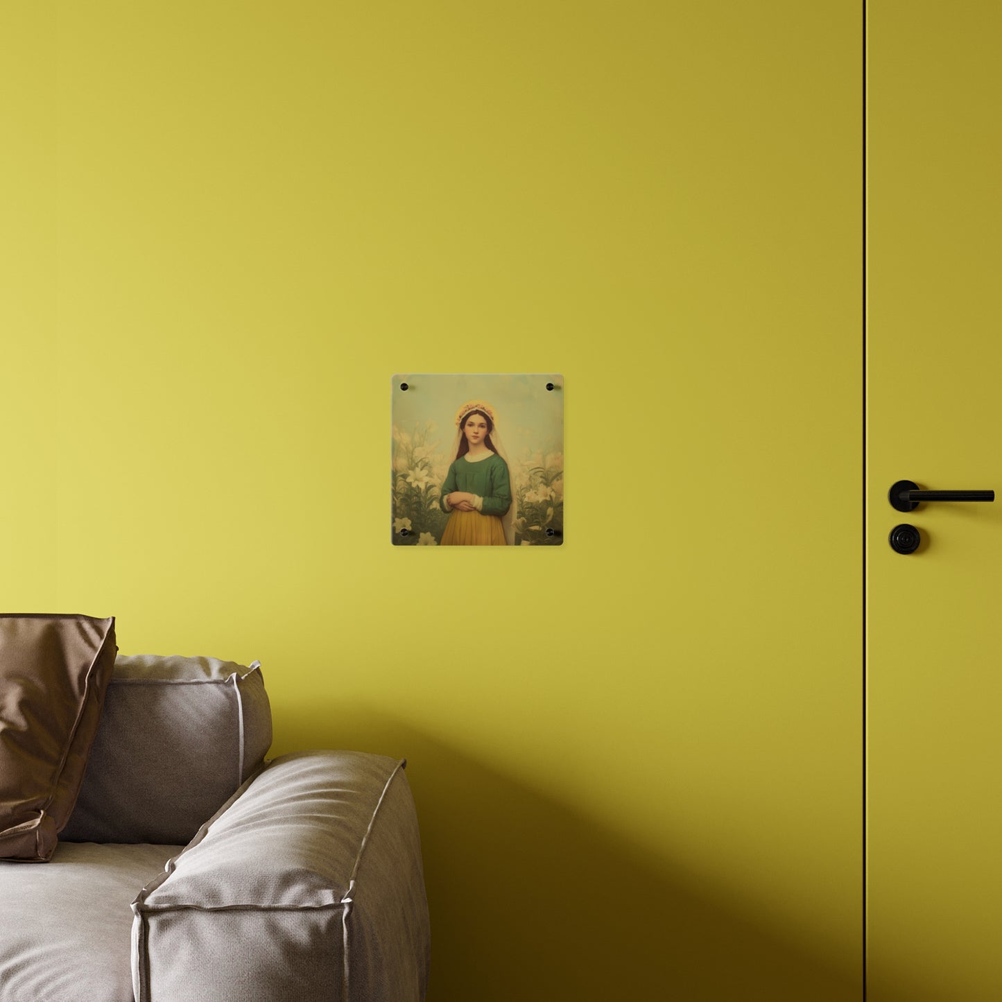 Saint Maria Goretti Wall Art Panel - Ready to Hang Acrylic Print - Catholic Saint Art - Patron Saint Print - No Frame needed