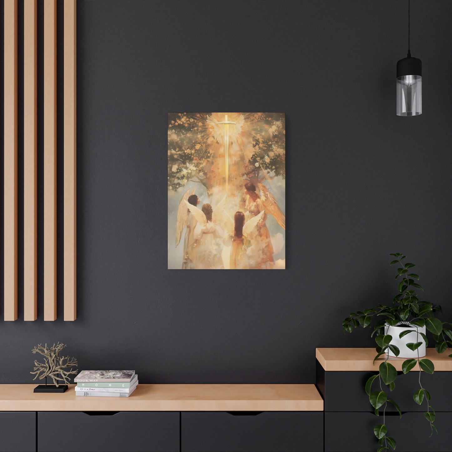 The Watchers of the First Dawn - Guardians of Eden - Gallery Wrapped Canvas - Print - Religious Art for your Home - Catholic Art