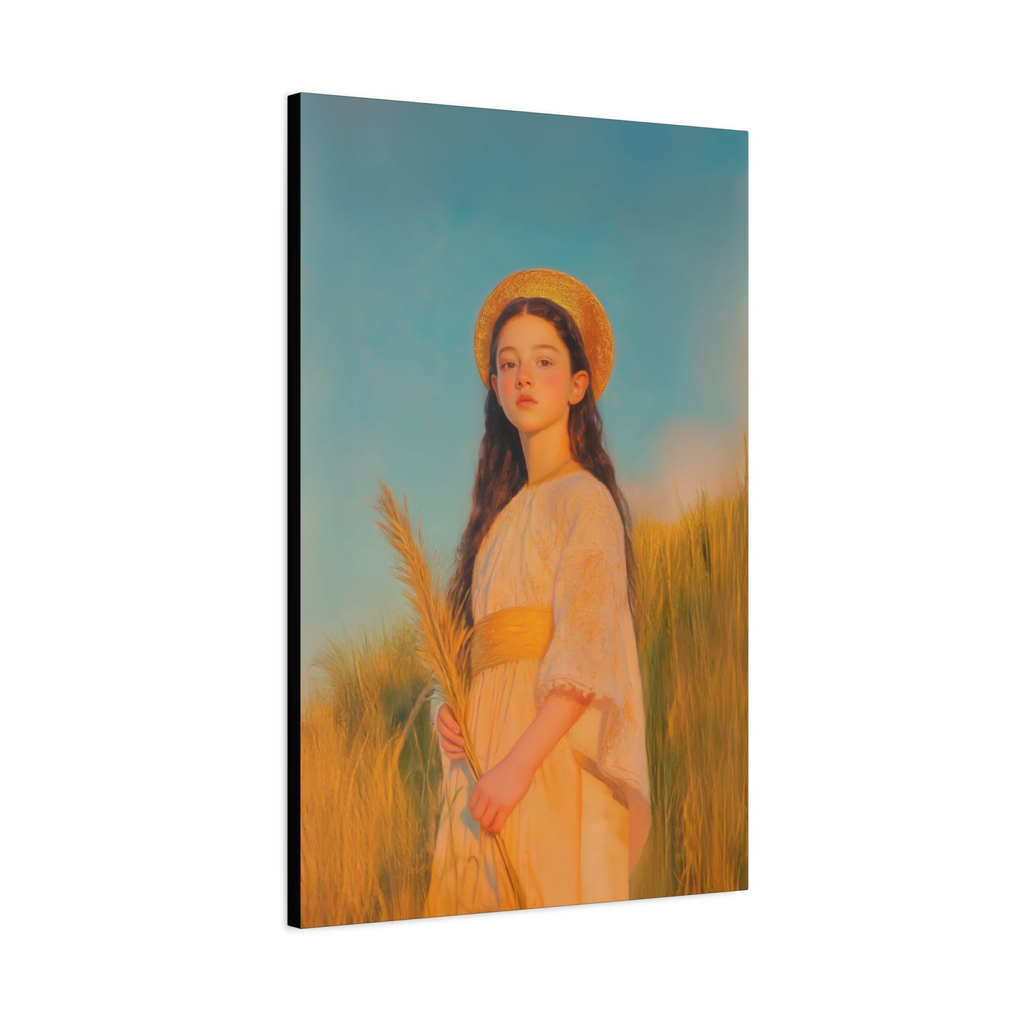 Saint Faith - Multiple Sizes - Catholic Home art - Museum Wrapped Canvas - Sanctified Souls Print - Martyr Saint