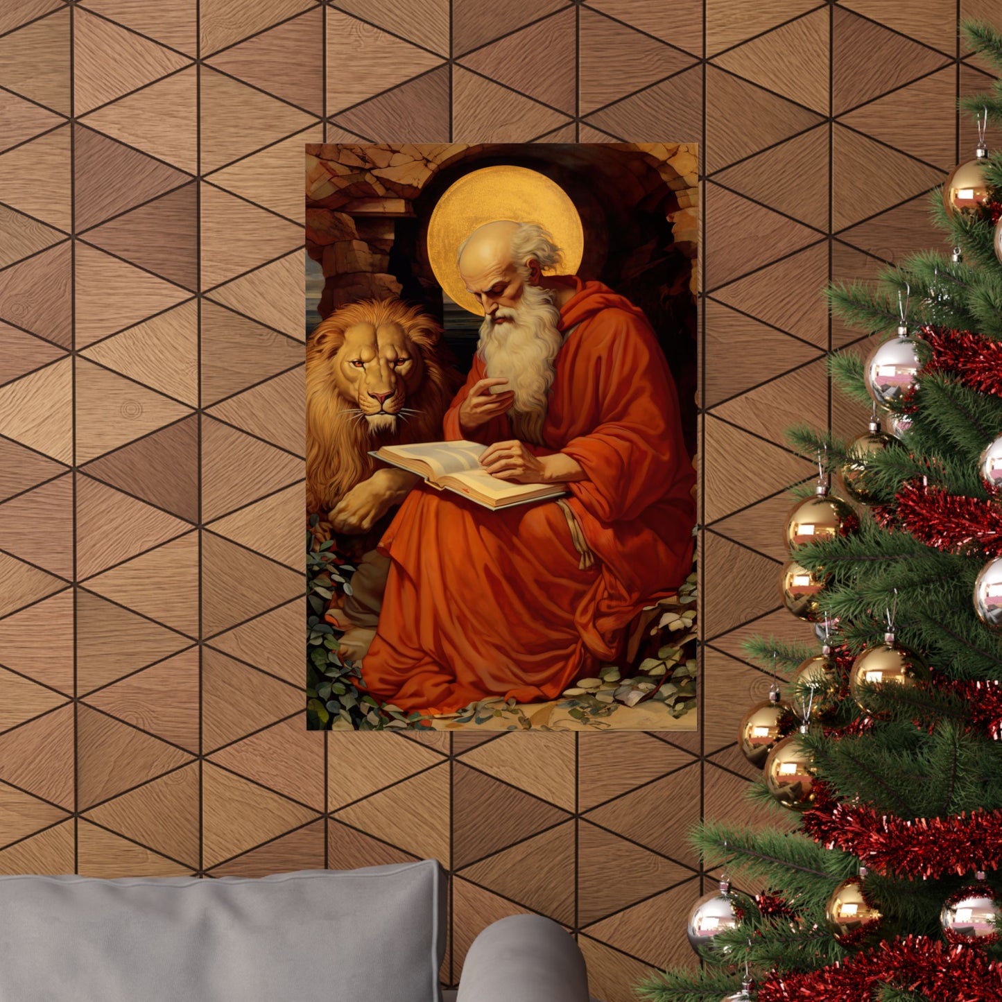 Saint Jerome - Sanctified Souls Print - Multiple Sizes - Premium Matte Vertical Posters