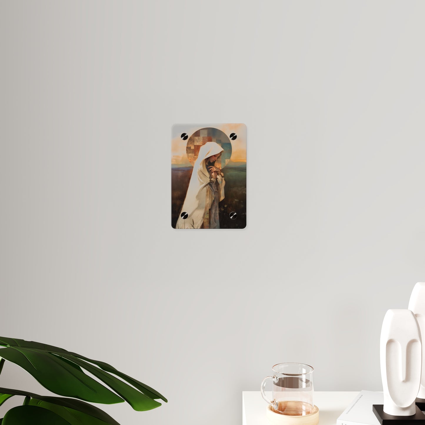 Our Lady of the Prairie Wall Art Panel - Ready to Hang Acrylic Print - Catholic Saint Art - Patron Saint Print