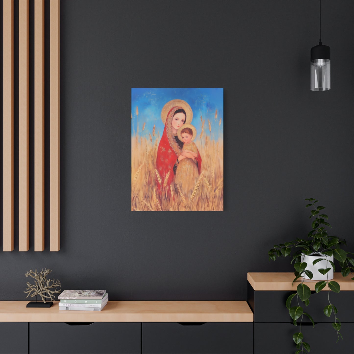 Our Lady of the Harvest  - Multiple Sizes - Catholic Home art - Museum Wrapped Canvas - Sanctified Souls Print