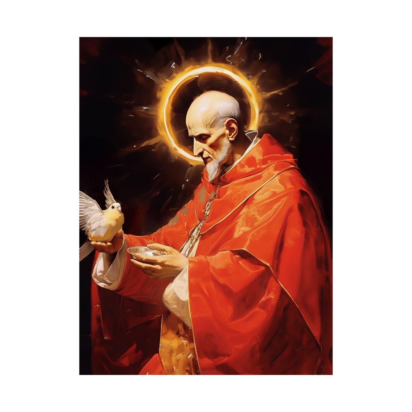 Pope Saint Gregory the Great Print - Sanctified Souls Print - Multiple Sizes - Premium Matte Vertical Posters
