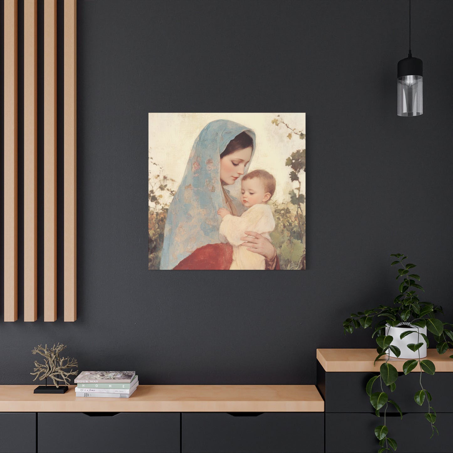 Our Lady of the Grapes / Out Lady of the Harvest - Gallery Wrapped Canvas - Print - Religious Art for your Home - Catholic Art