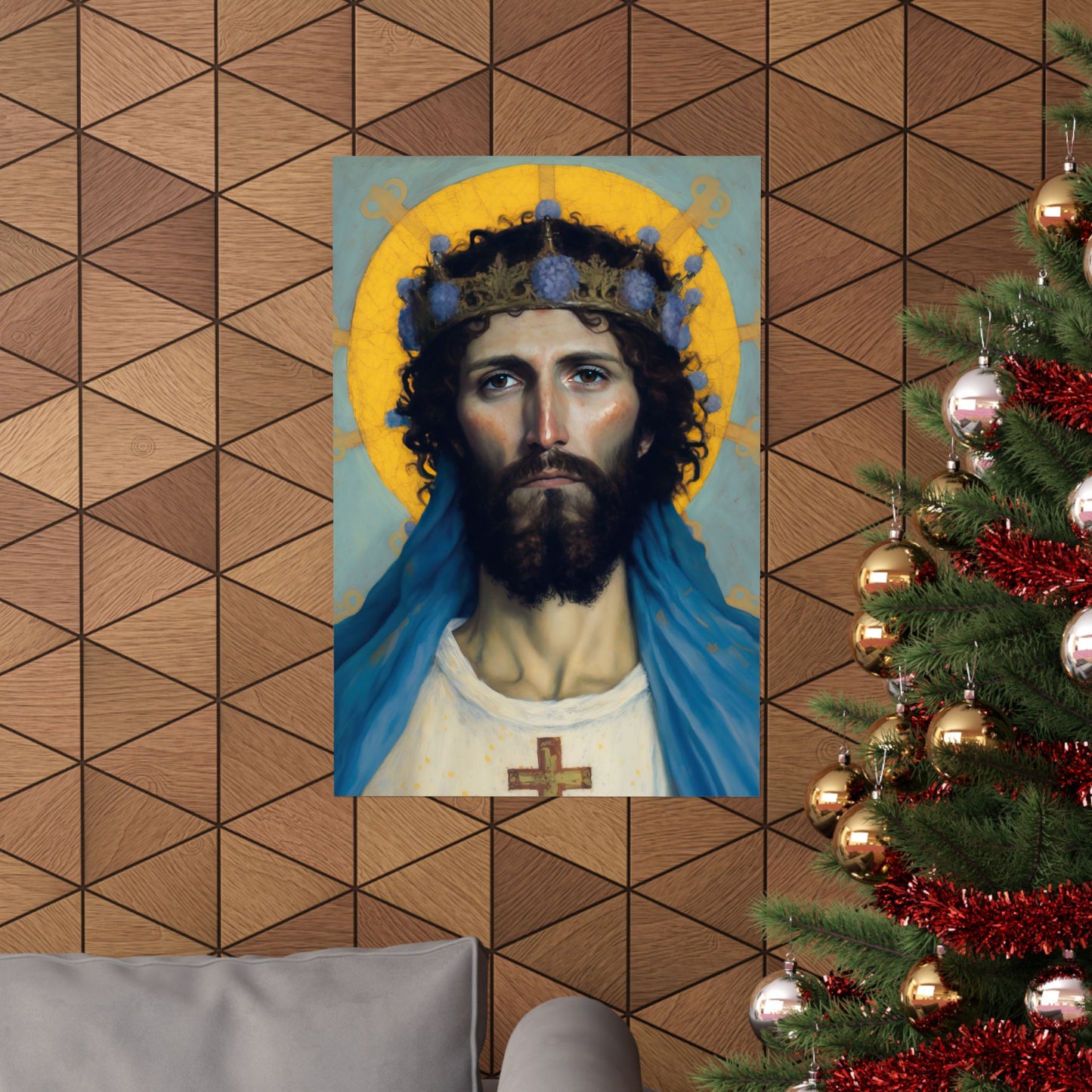 Portrait of Christ our Lord - Print - Sanctified Souls Print - Multiple Sizes - Premium Matte Vertical Posters - Christ our Lord Print
