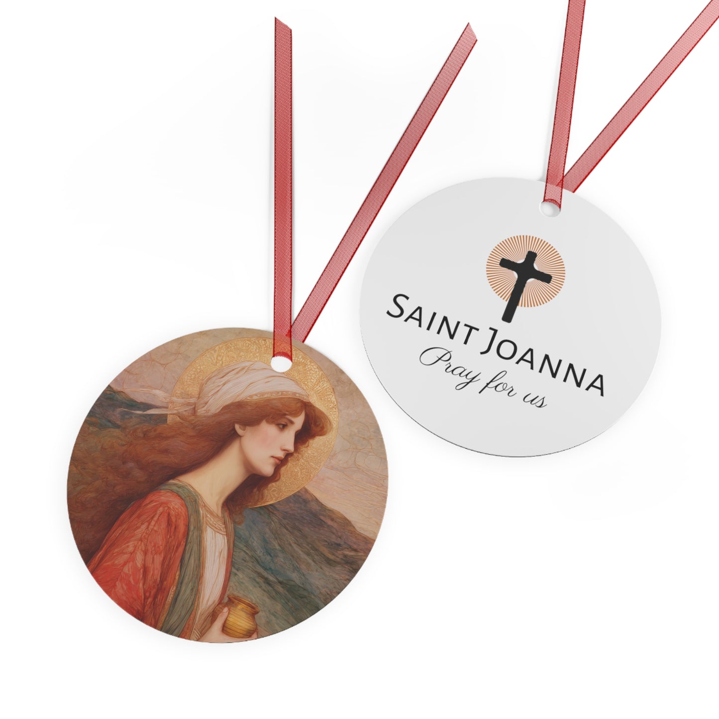 Saint Joanna - Metal Ornament - Religious Holiday Christmas Ornament and Keepsake