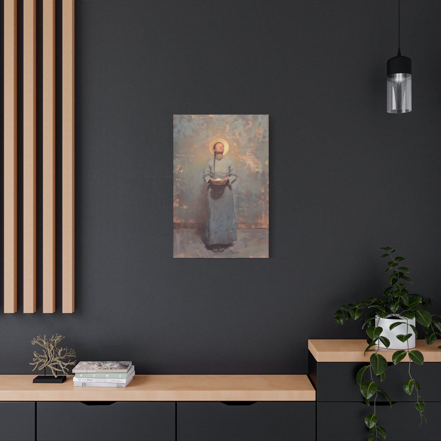 Saint Martha Wang - Chinese Martyr Saint  - Gallery Wrapped Canvas - Print - Religious Art for your Home - Catholic Art