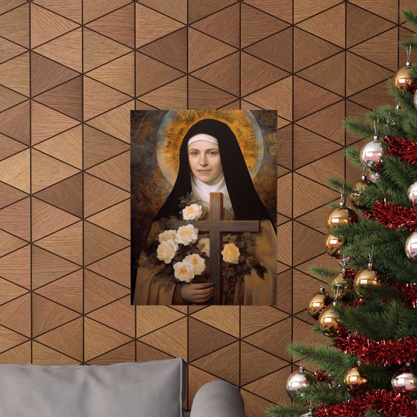 Saint Thérèse of Lisieux - Sanctified Souls Print - Multiple Sizes - Premium Matte Vertical Posters
