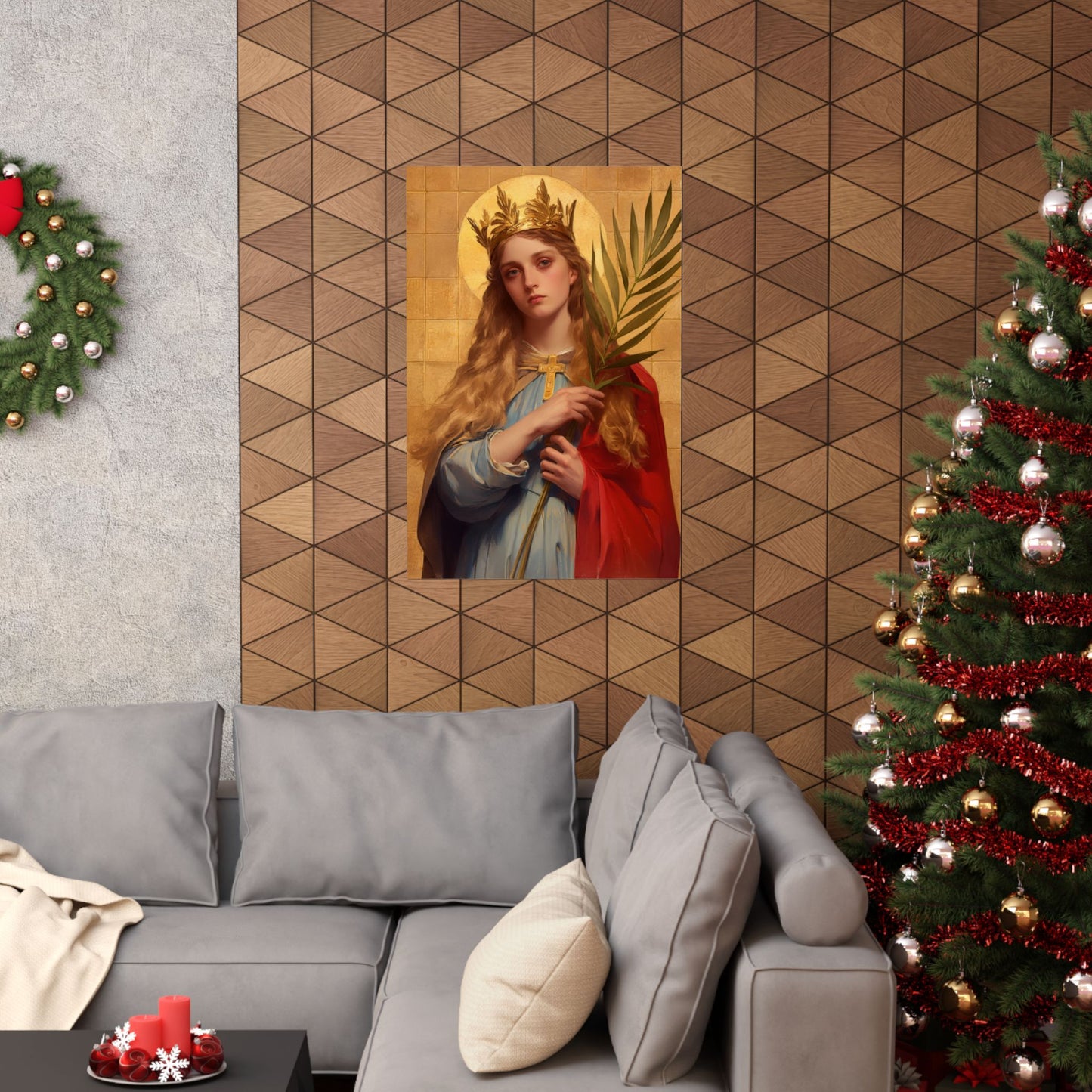 Saint Agrippina - Sanctified Souls Print - Multiple Sizes - Premium Matte Vertical Posters
