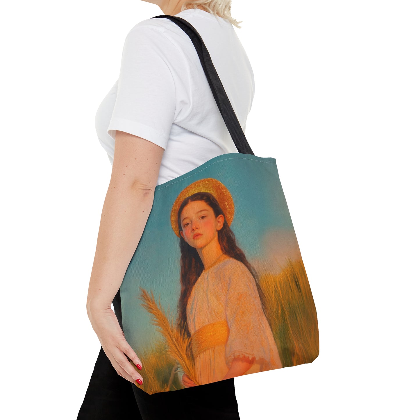 Saint Faith - Tote Bag - Large Medium Small Faith Art Bag - Bible Study Faith Purse - Double Sided Prayer Tote - Catholic Saint