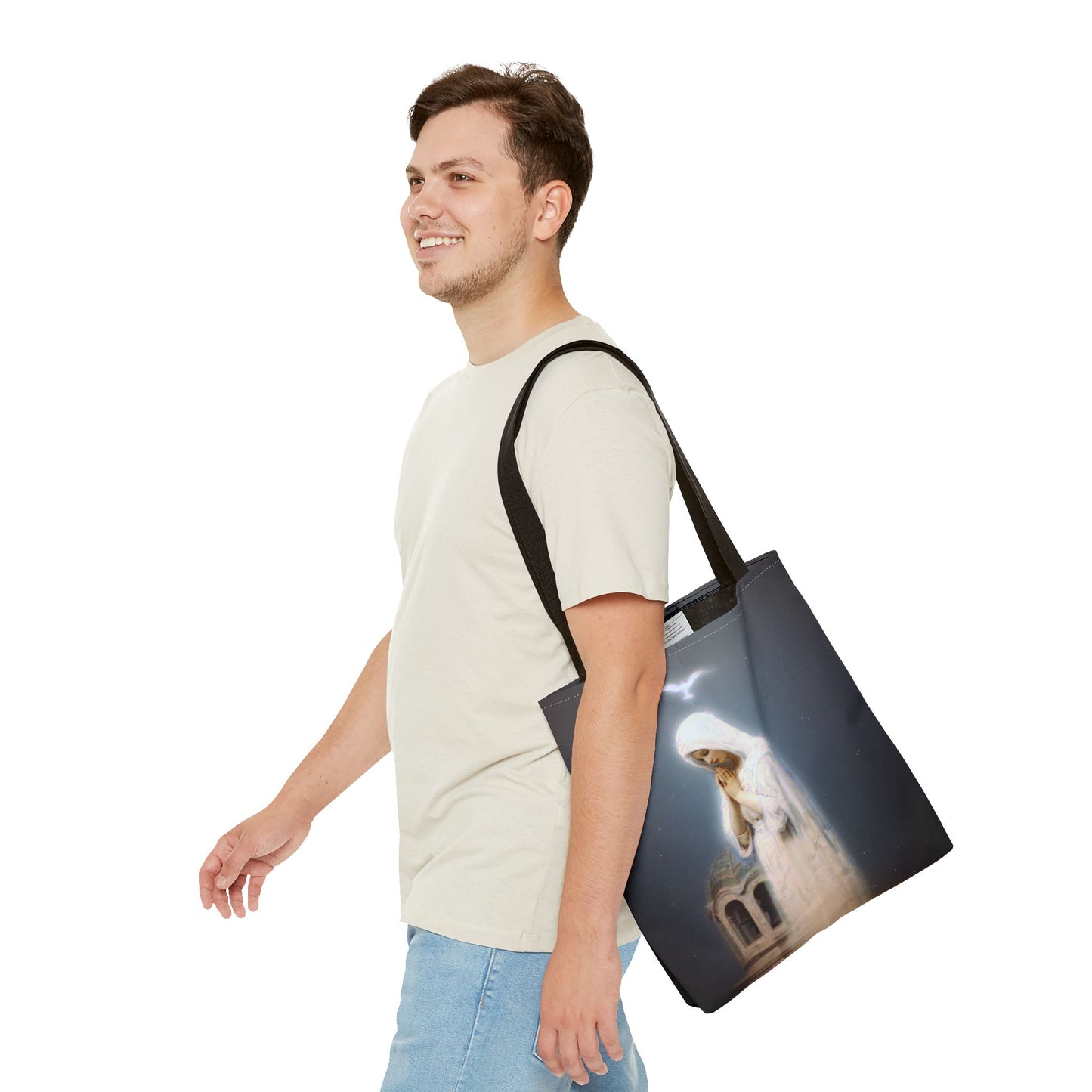 Our Lady of Zeitoun - Mother Mary Print - Marian Art  - Tote Bag - Large Medium Small Faith Art Bag - Tote Purse