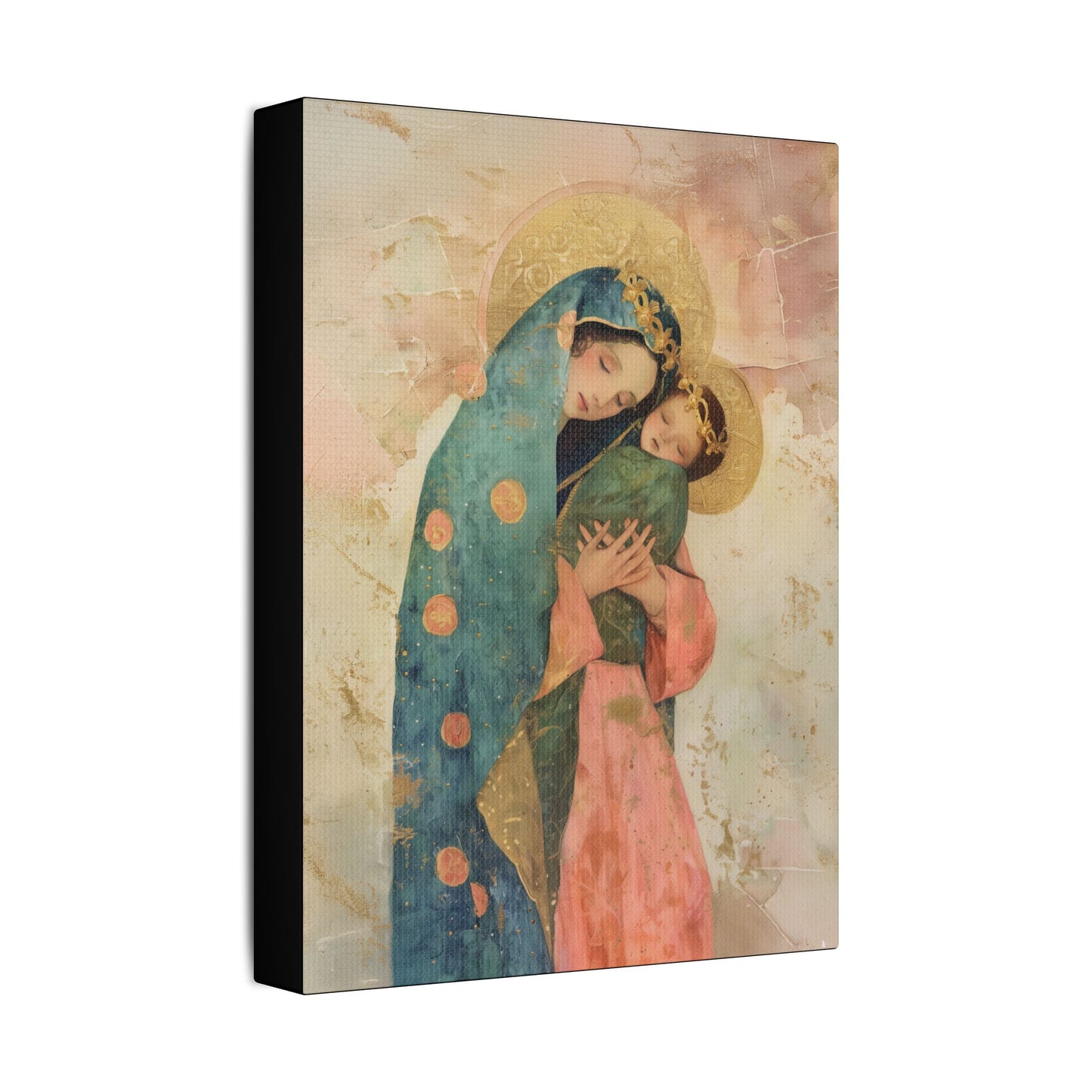 The Sweet Advocate of Souls - Mary, Help of Christians -  Museum Wrapped Canvas Print - Multiple Sizes - Catholic Home art Matte Canvas