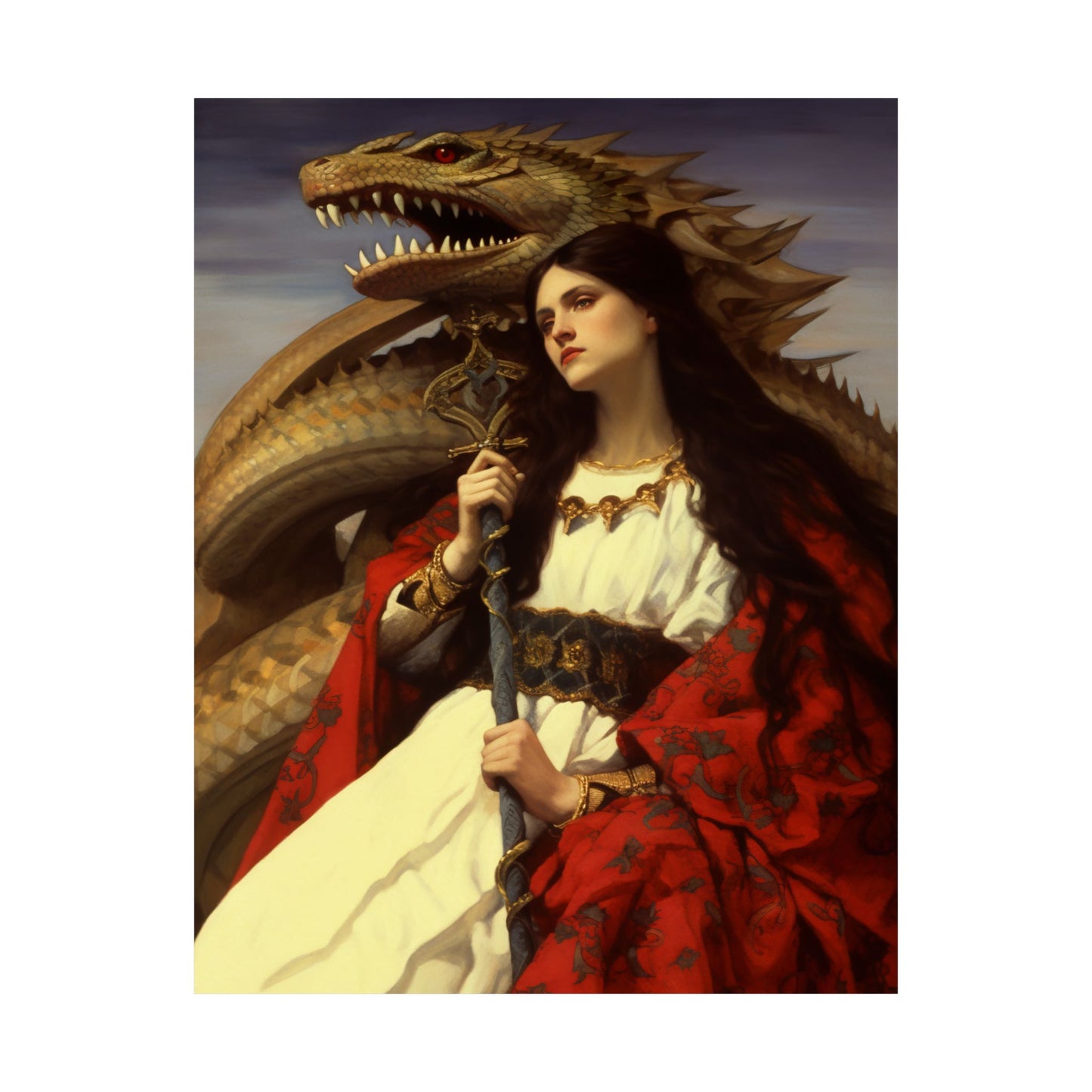 Saint Martha of Bethany - Sanctified Souls Print - Multiple Sizes - Premium Matte Vertical Posters
