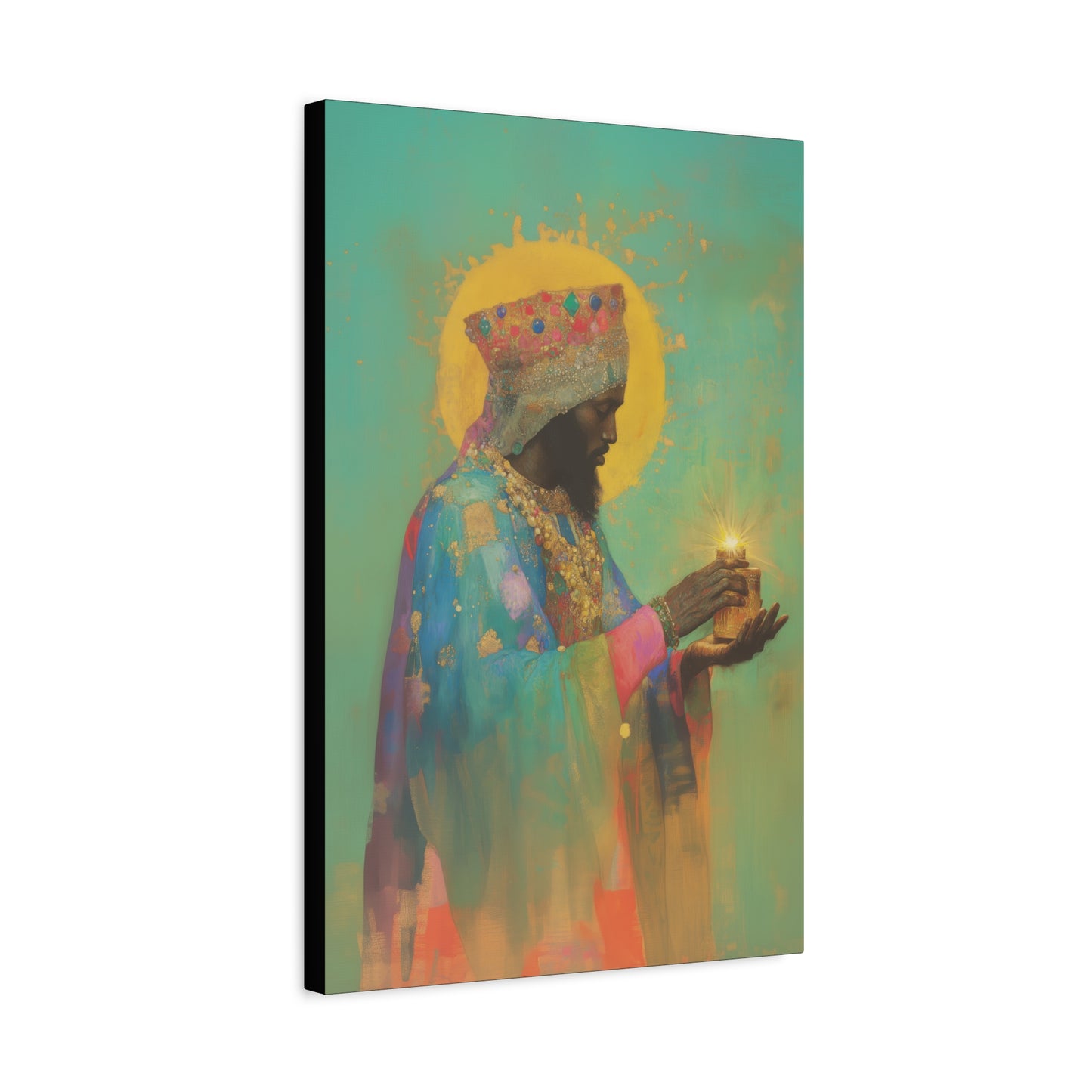 Balthazar and the Gift of Foretold Sorrow - 3 Wise Men - Gallery Wrapped Canvas - Print - Religious Art for your Home - Catholic