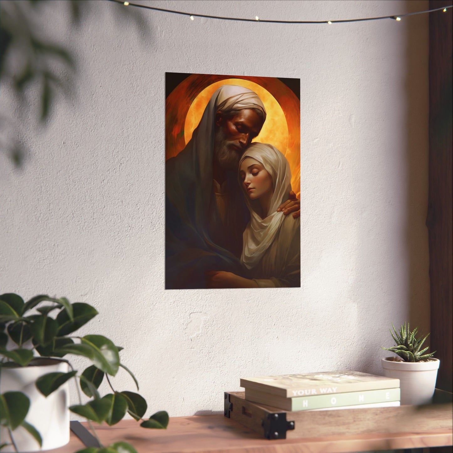 Saint Joachim and Saint Anne - Sanctified Souls Print - Multiple Sizes - Premium Matte Vertical Posters
