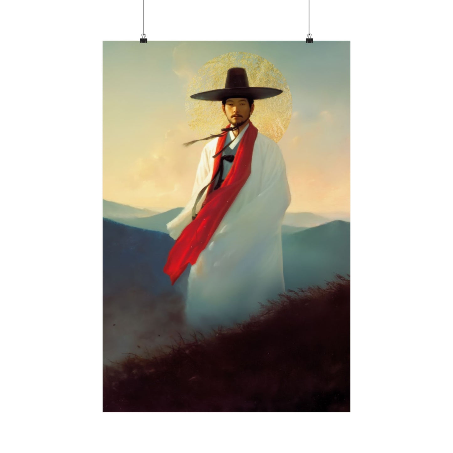 Saint Andrew Kim Taegon -  Sanctified Souls Print - Multiple Sizes - Premium Posters - Catholic Art - Christian Home - Martyr Saint