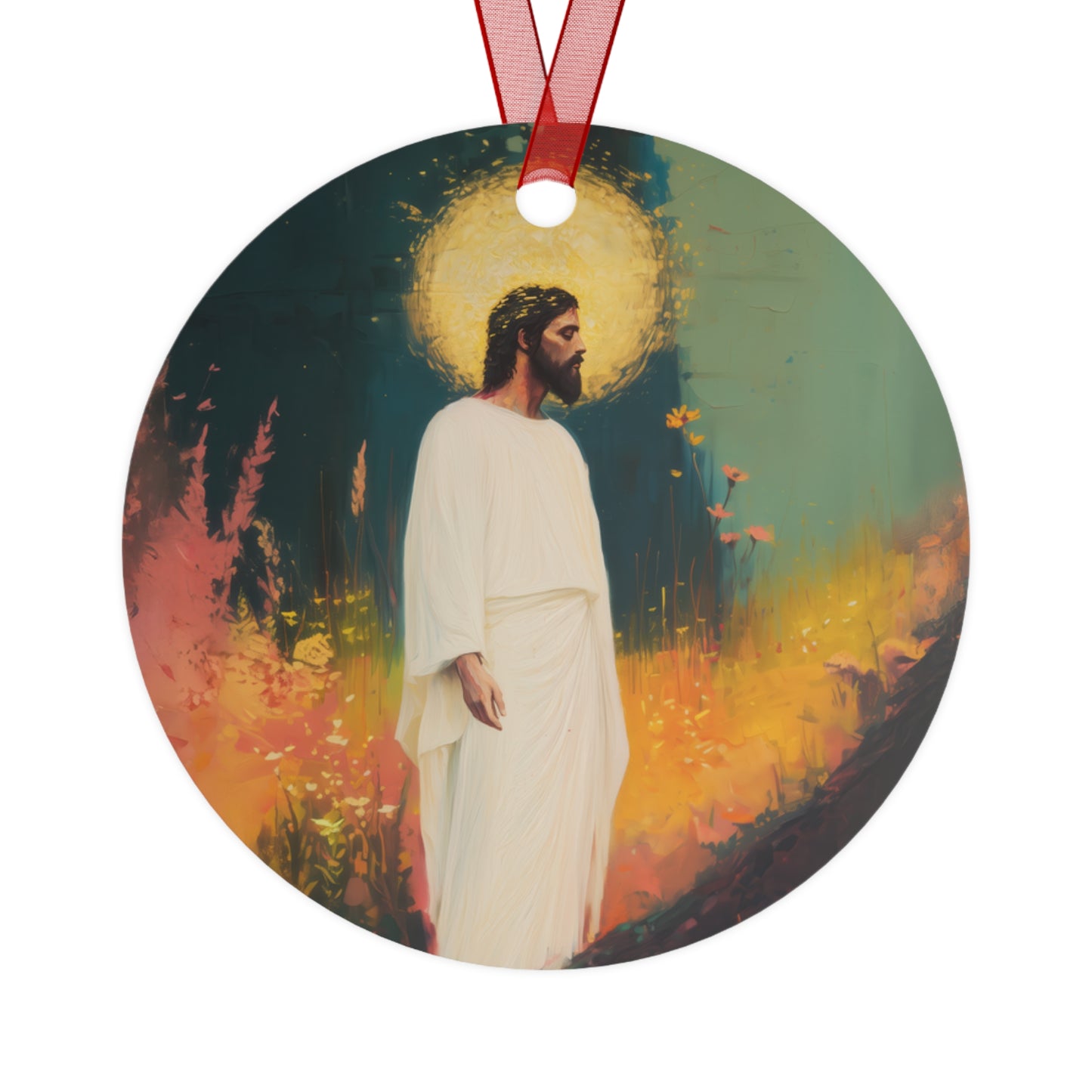 Christus Resurrexit (Christ Is Risen) Ornament - Religious Holiday Christmas Ornament and Keepsake - Double sided Keepsake
