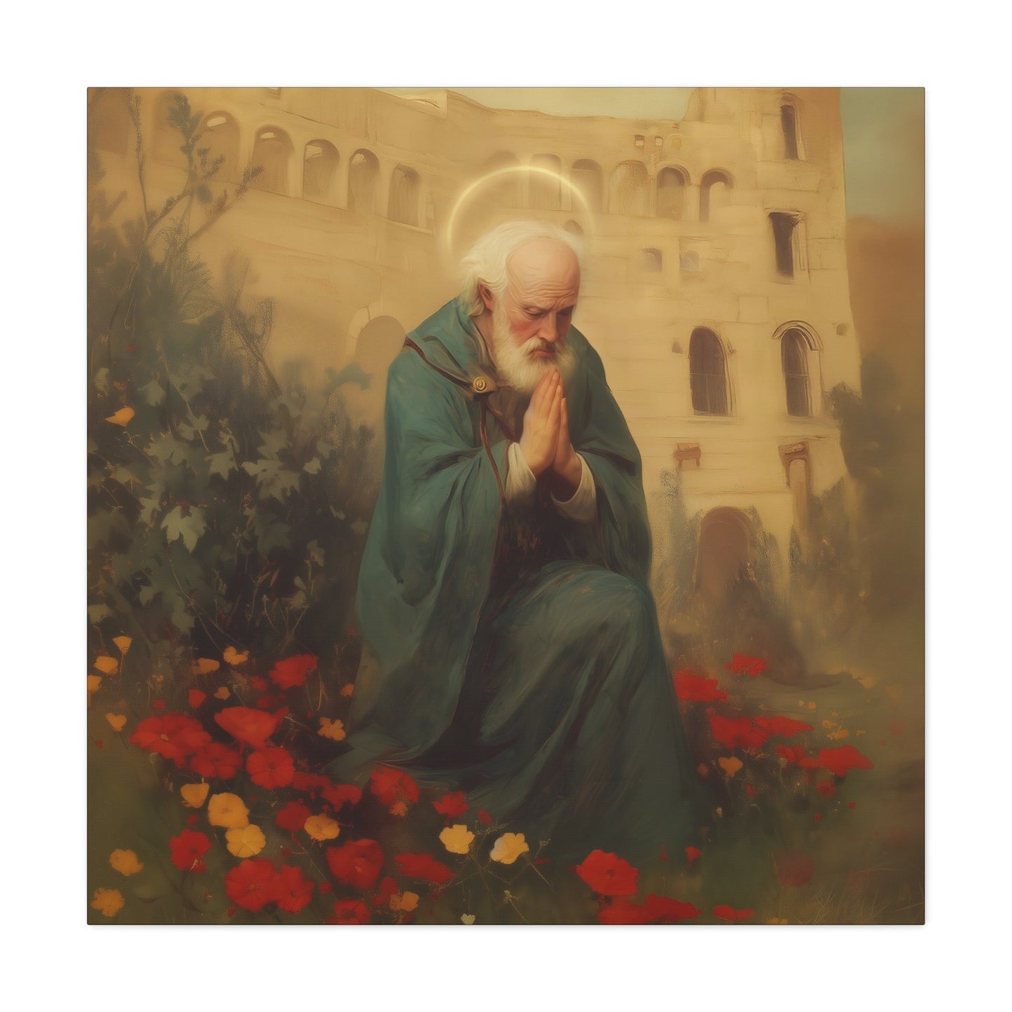 Saint Cyprian - Multiple Sizes - Catholic Home art - Museum Wrapped Canvas - Sanctified Souls Print - Catholic Martyr Art