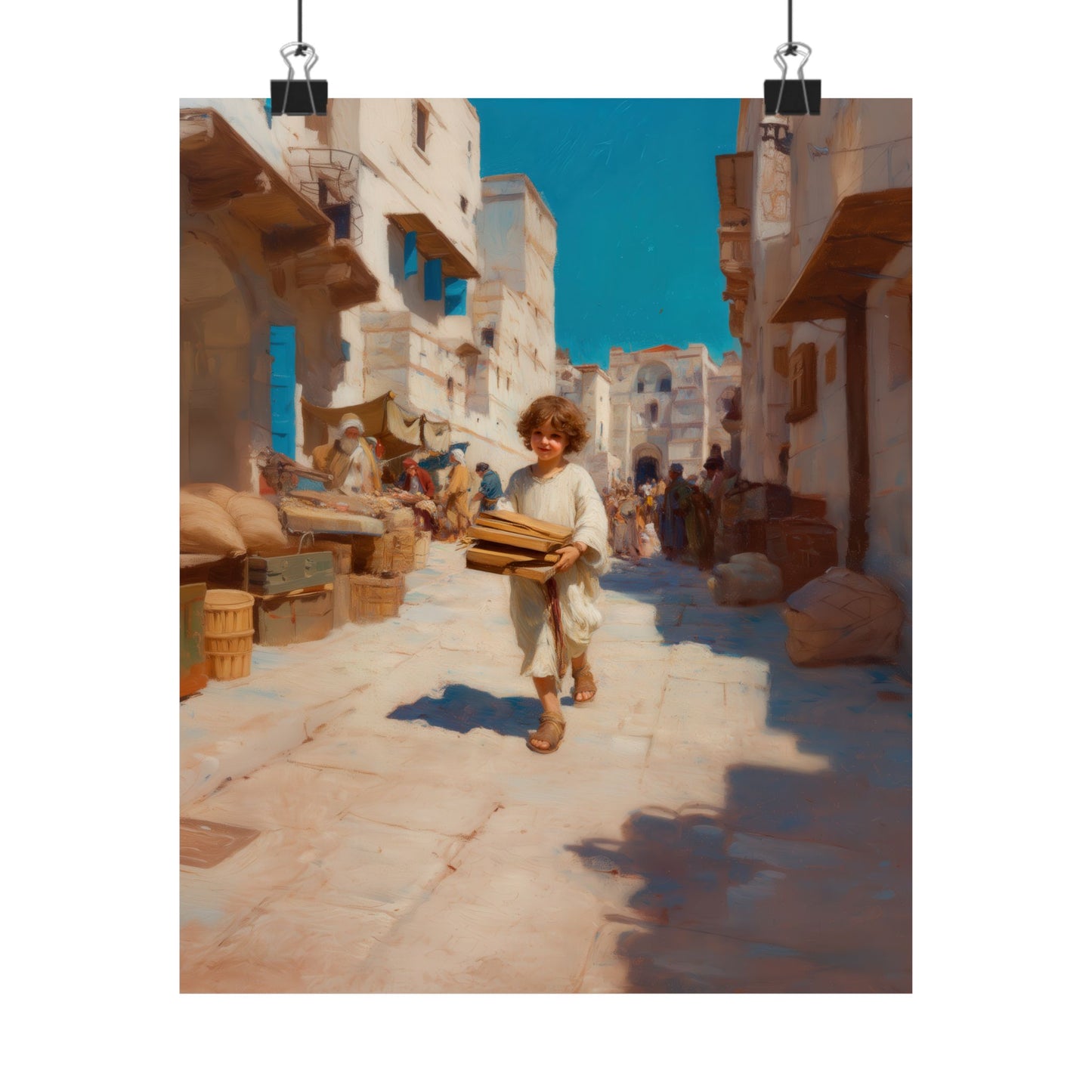 Nazareth and the Hidden Light of Christ - Sanctified Souls Print - Multiple Sizes - Premium Matte Vertical Posters
