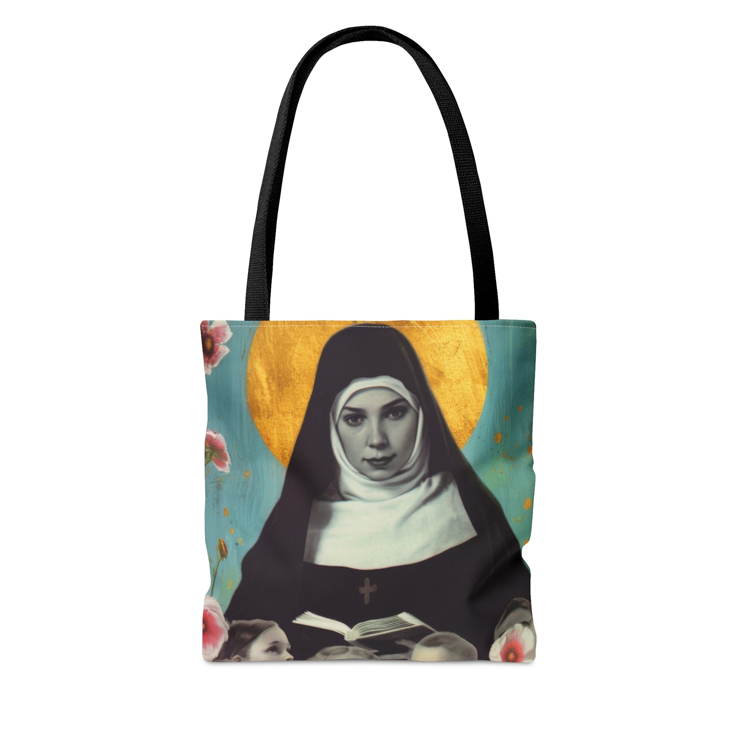 Saint Joan de Lestonnac Tote Bag - Purse - Three sizes - Large Medium Small Faith Art Bag - Catholic faith carry-all purse - Double Sided