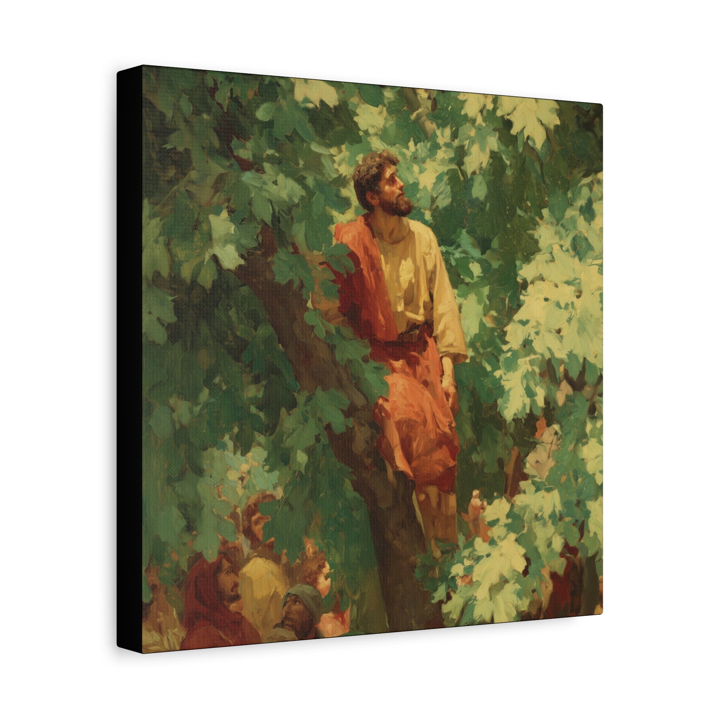 Zacchaeus - Gallery Wrapped Canvas - Print - Religious Art for your Home - Catholic Art Print
