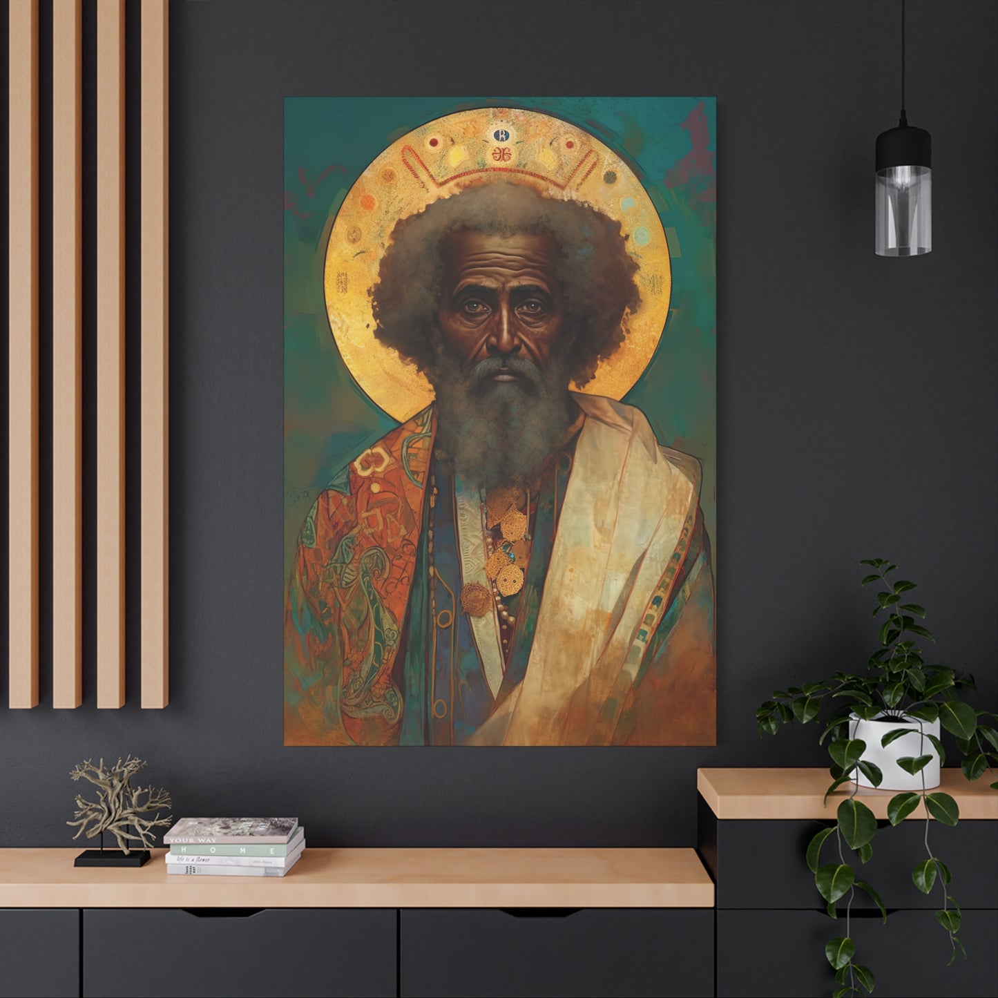 Saint Moses - Museum Wrapped Canvas - Sanctified Souls Print - Religious Art for your Home