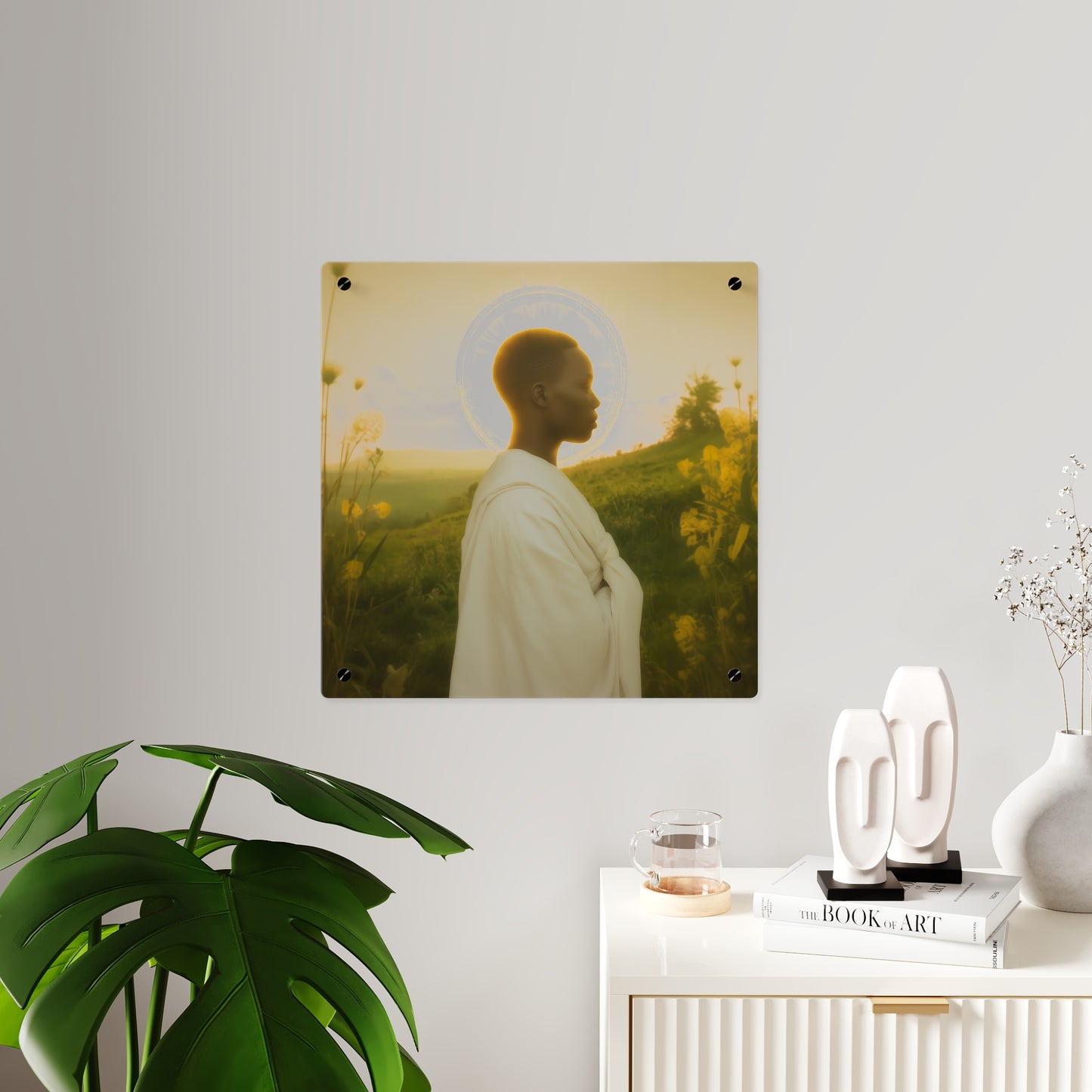 Saint Charles Lwanga Wall Art Panel - Ready to Hang Acrylic Print - Catholic Saint Art - Patron Saint Print - No Frame needed