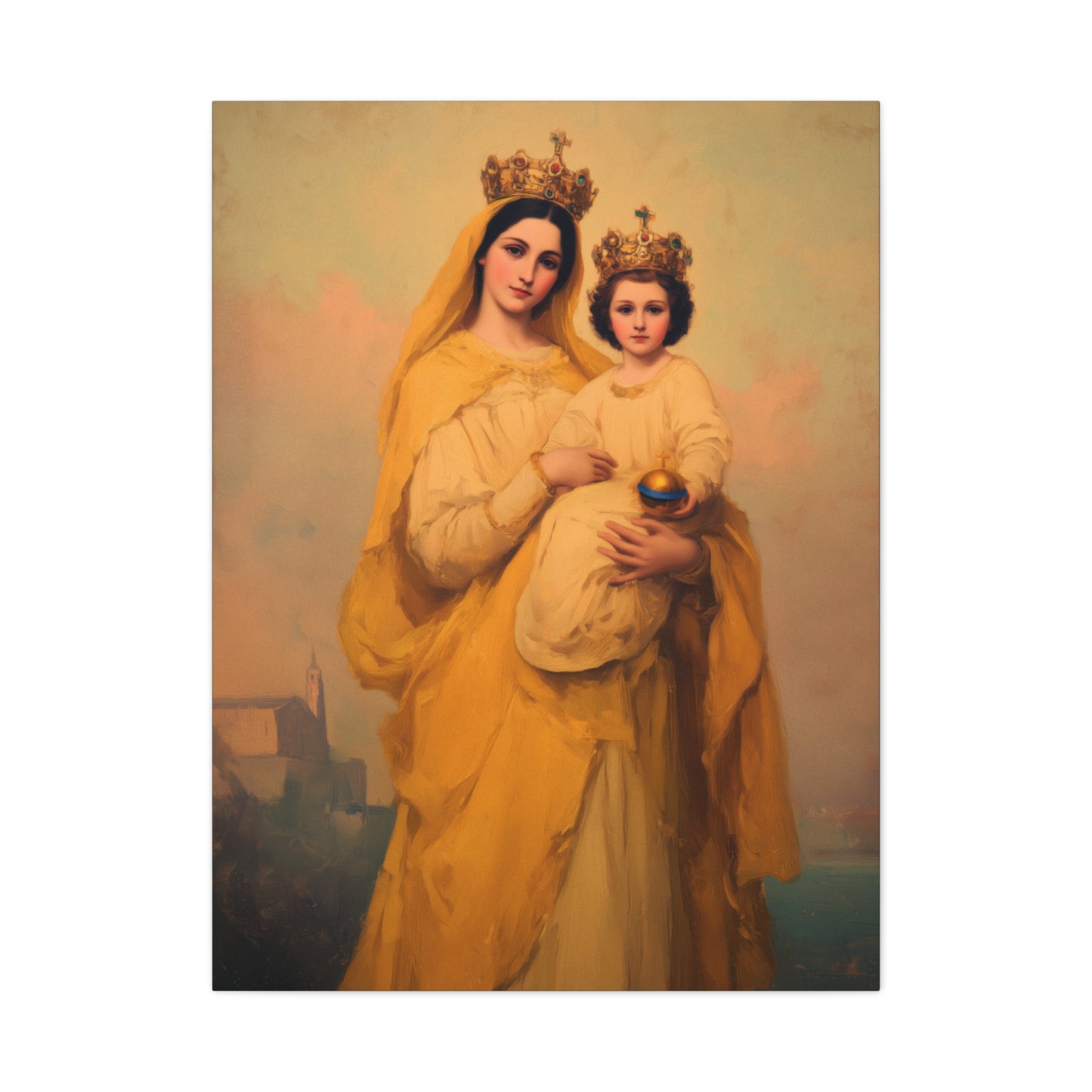 Our Lady of Prompt Succor - Gallery Wrapped Canvas - Print - Religious Art for your Home - Catholic