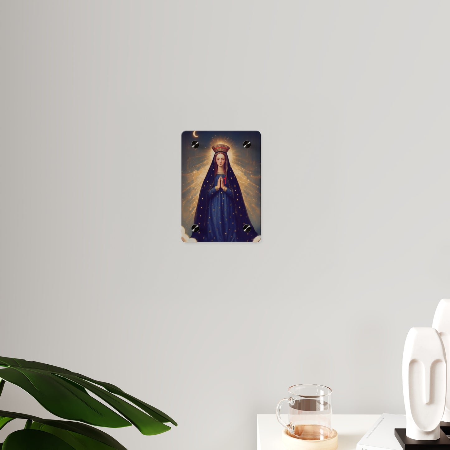 Our Lady of Pontmain Wall Art Panel - Ready to Hang Acrylic Print - Catholic Saint Art - Patron Saint Print - Mother Mary Art