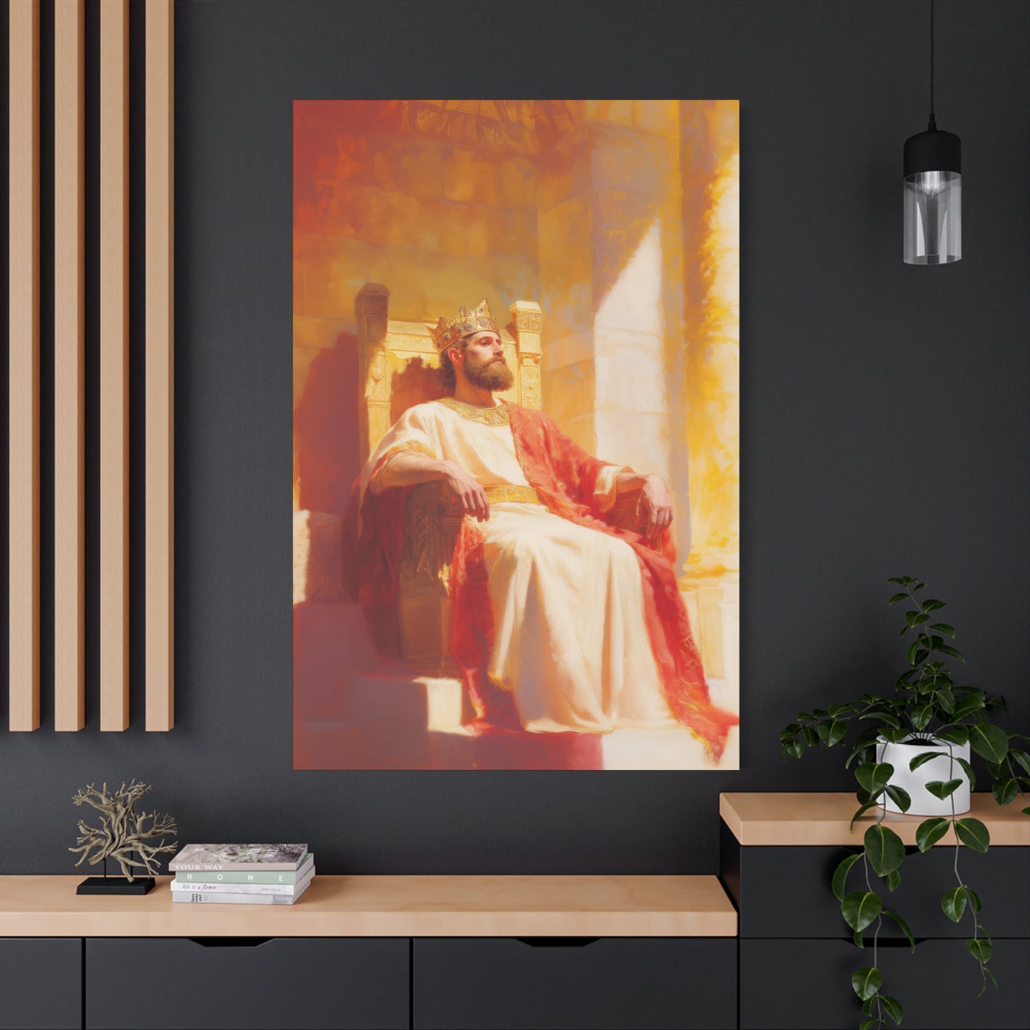 King Solomon: Keeper of God's Understanding - Gallery Wrapped Canvas - Print - Religious Art for your Home - Catholic Art