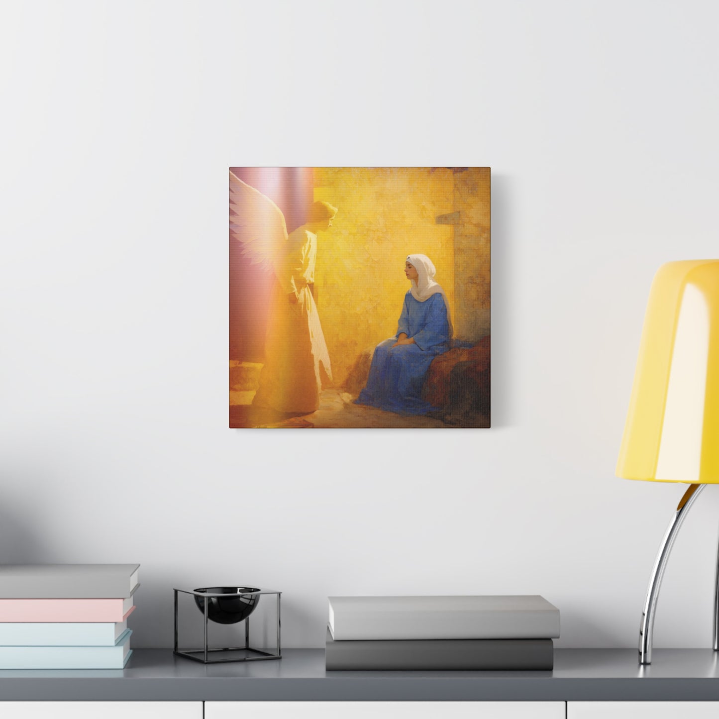Mary's Yes - Quiet Fiat - Mother Mary - Marian Art - Gallery Wrapped Canvas - Print - Catholic Art Print