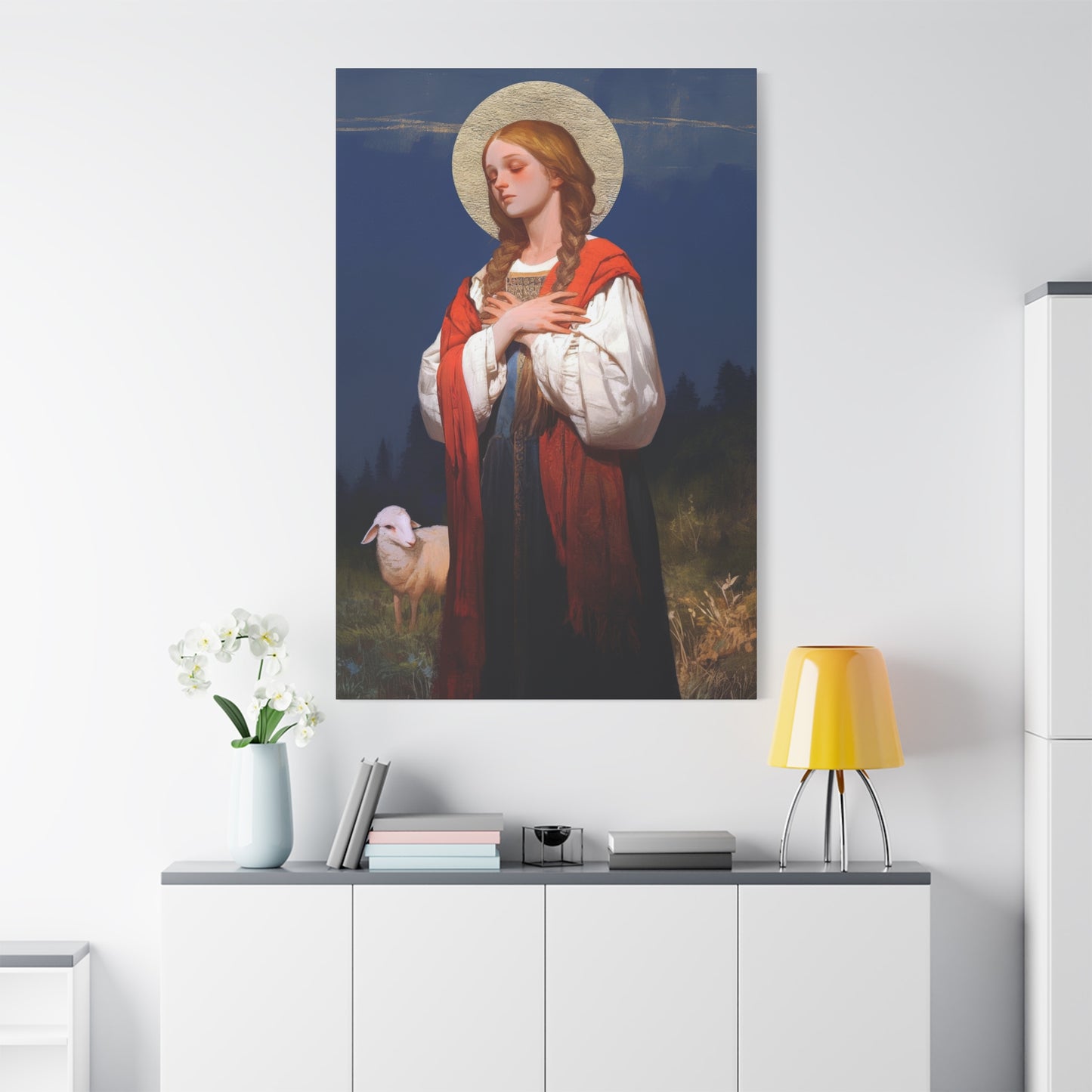 Saint Genevieve - Gallery Wrapped Canvas - Print - Religious Art for your Home - Catholic Art
