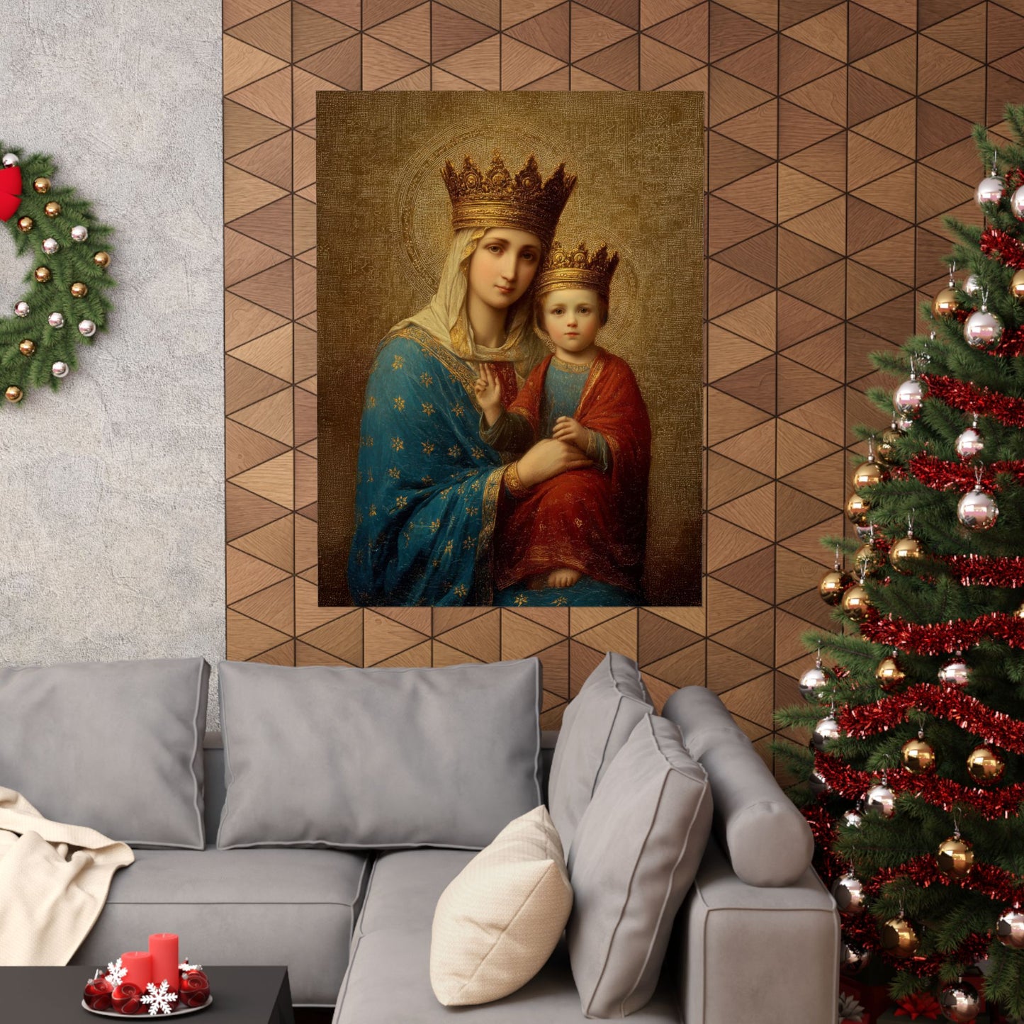 Madonna della Strada - Our Lady of the Way - Sanctified Souls Print - Multiple Sizes - Premium Matte Vertical Posters