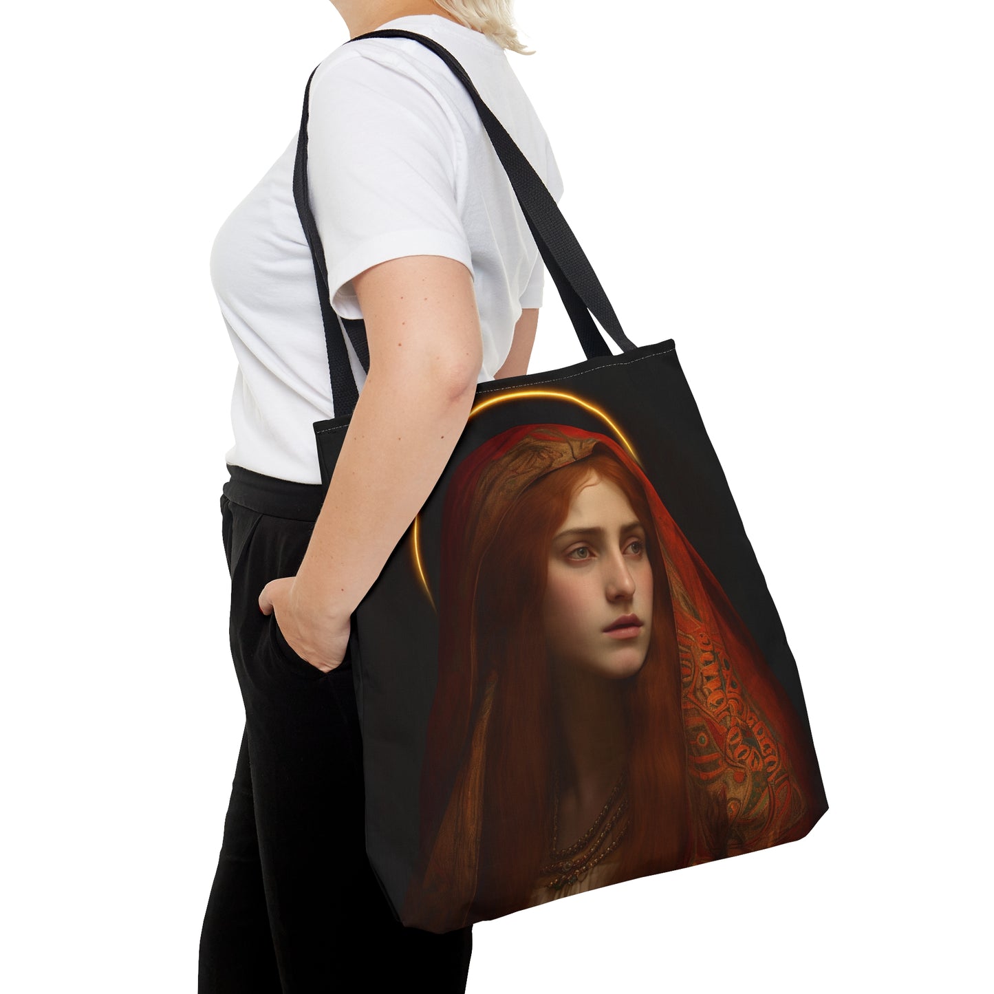 Saint Mary Magdalene Tote Bag - Large Medium Small Faith Art Bag - Re usable Tote Purse - Double Sided - Catholic Art Bag