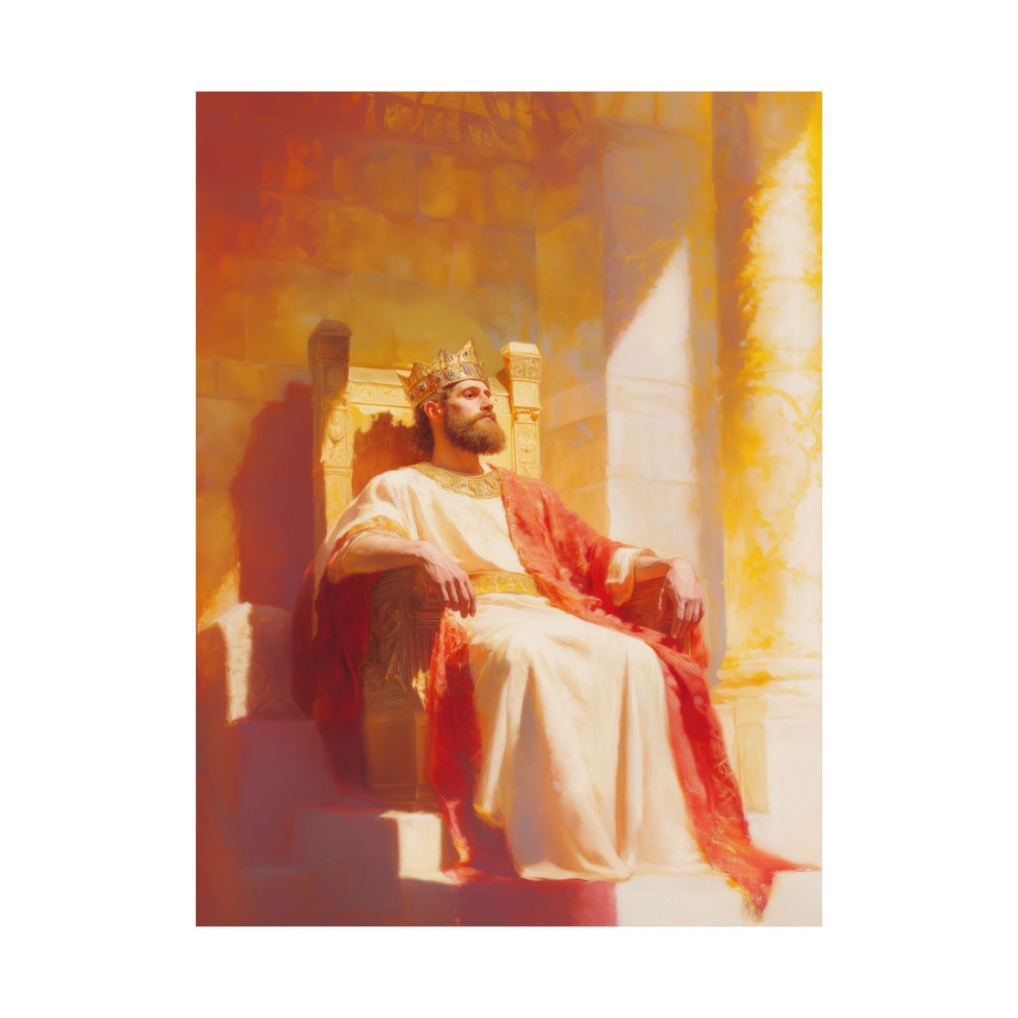 King Solomon: Keeper of God's Understanding - Sanctified Souls Print - Multiple Sizes - Premium Matte Vertical Posters