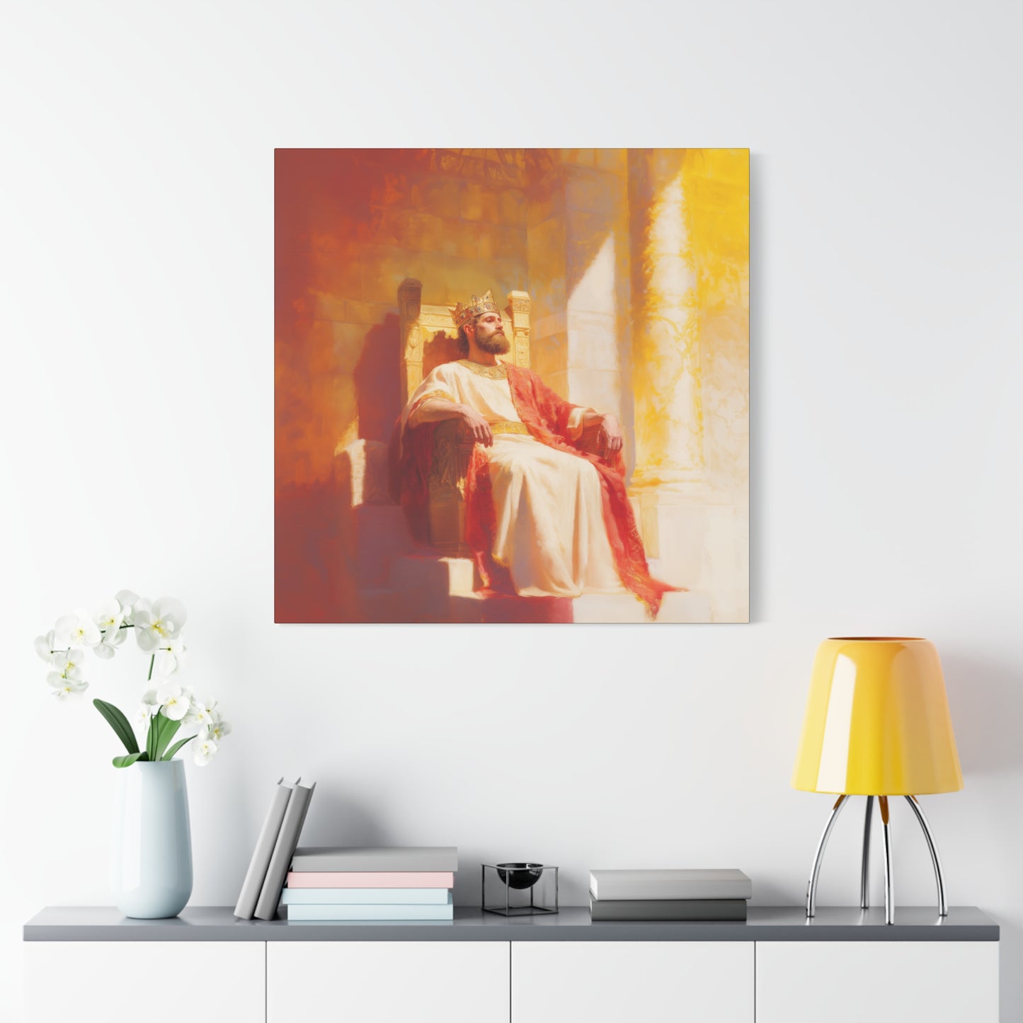 King Solomon: Keeper of God's Understanding - Gallery Wrapped Canvas - Print - Religious Art for your Home - Catholic Art