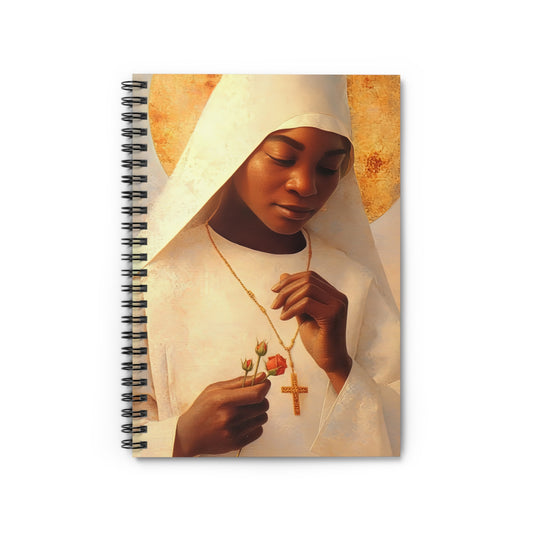 Blessed Marie-Clementine Anuarite Nengapeta - Sanctified Souls Art - Religious Based Notebook - Spiral Notebook - Ruled Line